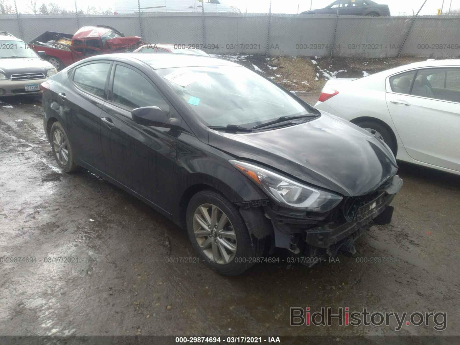 Photo KMHDH4AE9FU310138 - HYUNDAI ELANTRA 2015