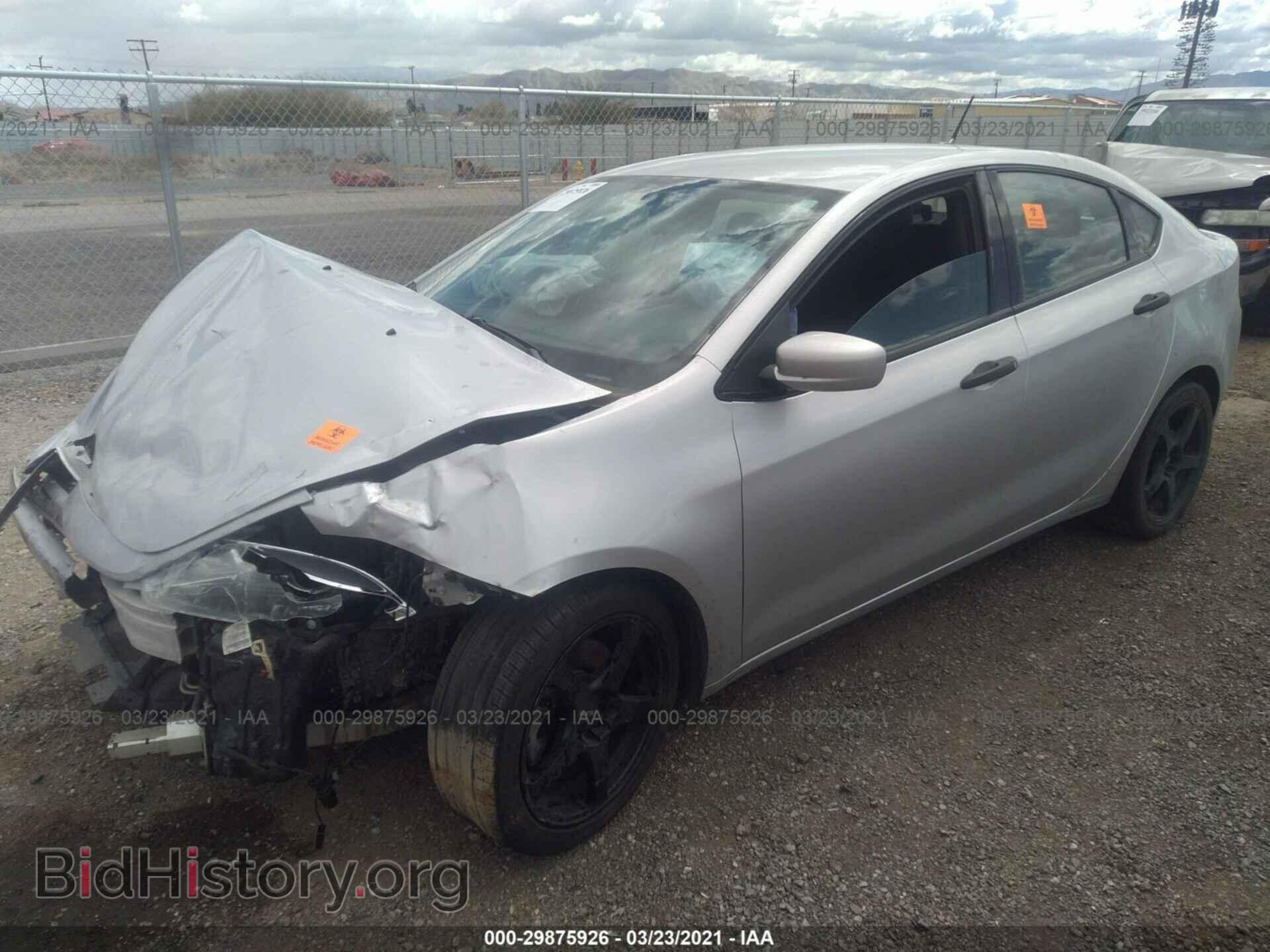 2013 DODGE DART - VIN: 1C3CDFAA7DD314212 - Фото 2