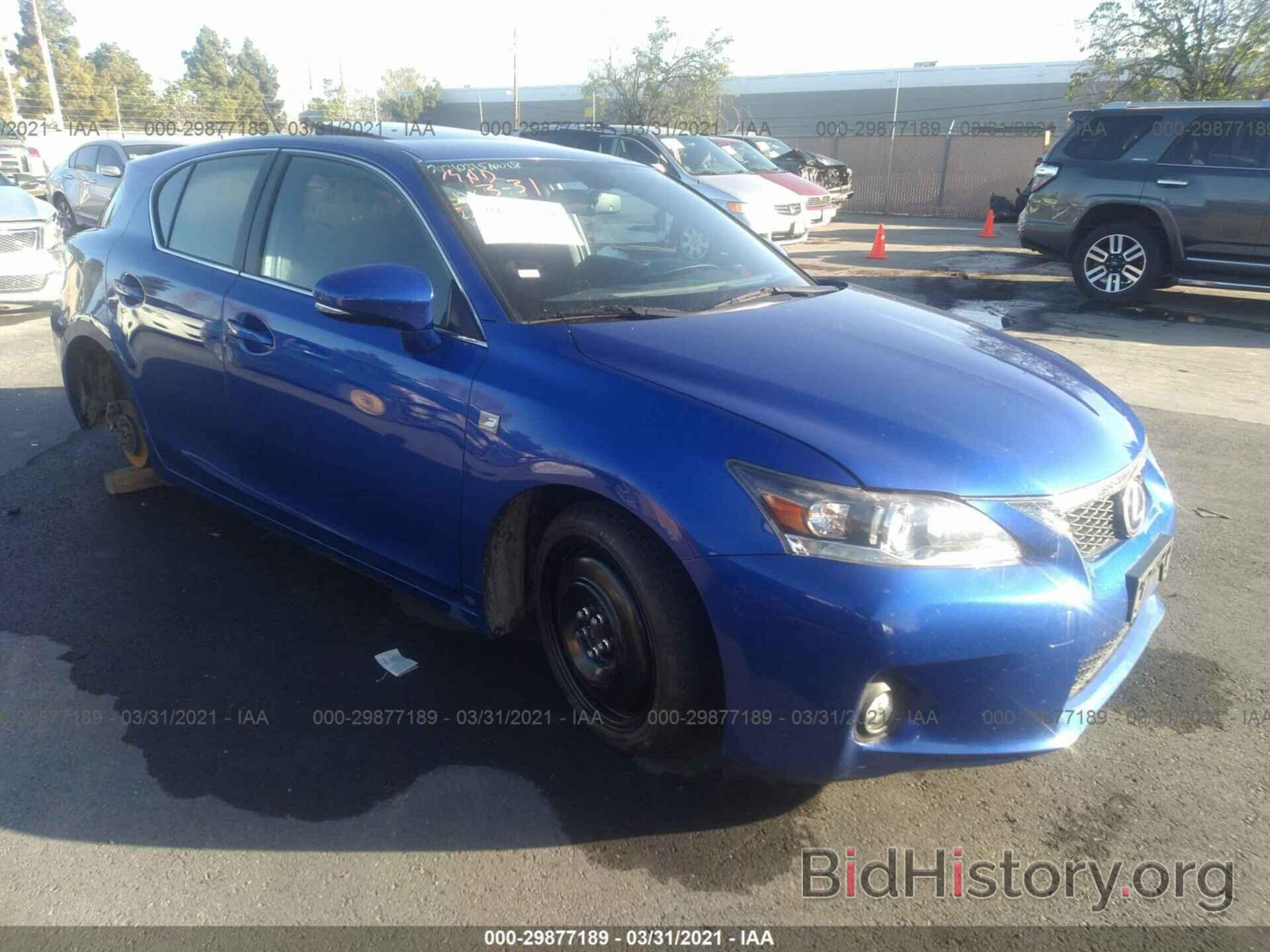 Photo JTHKD5BH1C2109233 - LEXUS CT 200H 2012