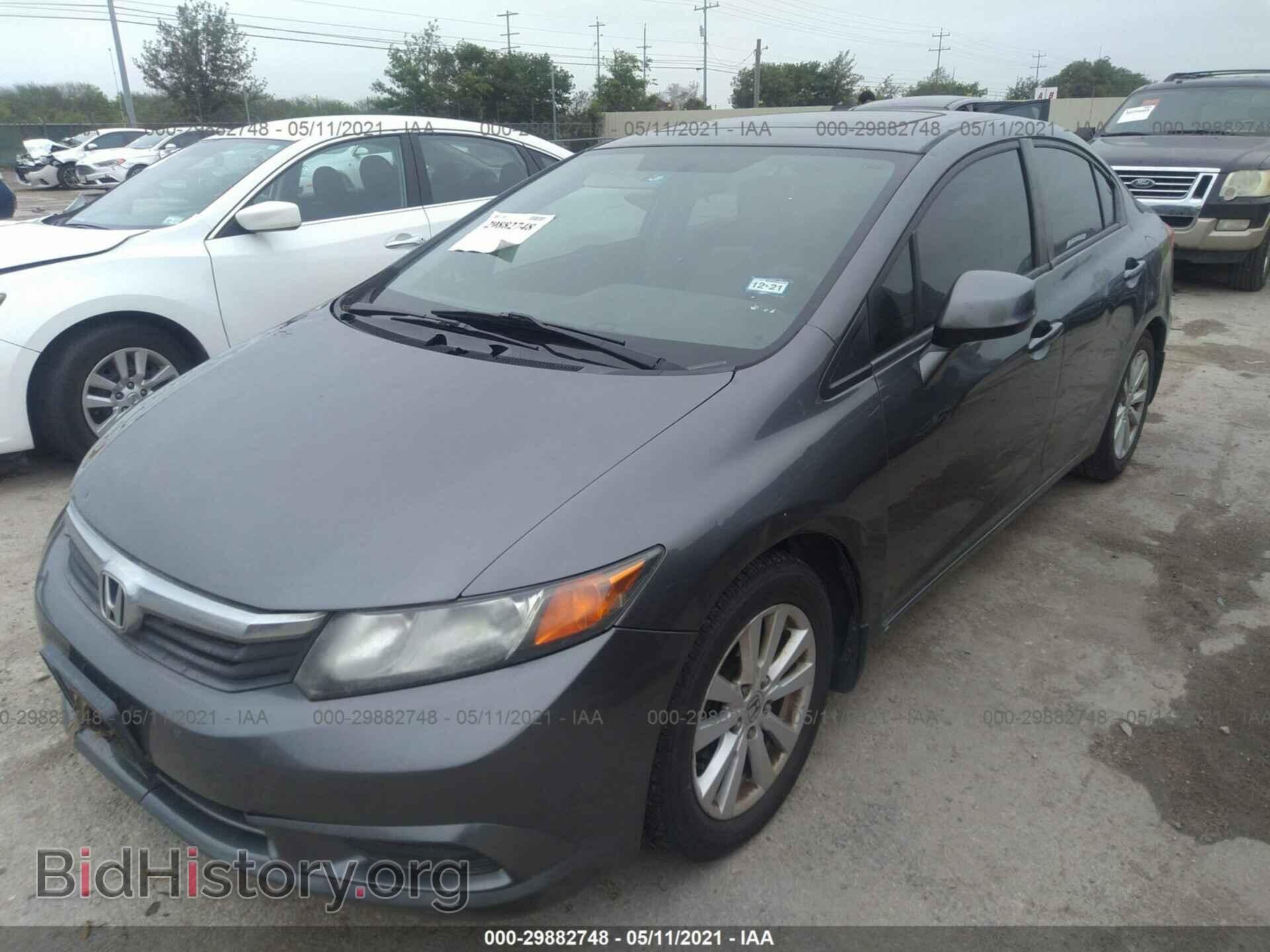 2012 HONDA CIVIC SDN - VIN: 19XFB2F87CE028077 - Фото 2
