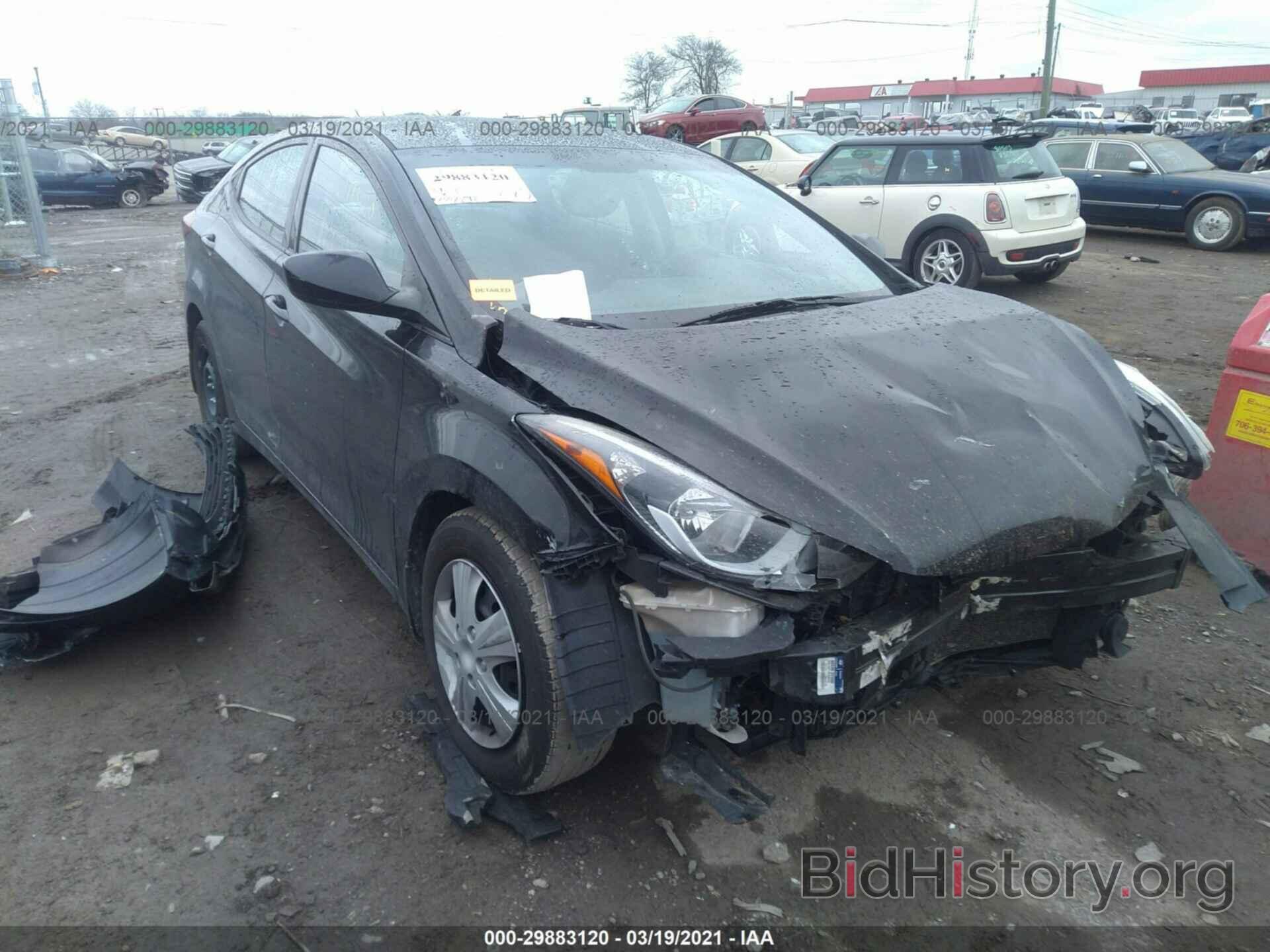 Photo 5NPDH4AE4GH731877 - HYUNDAI ELANTRA 2016