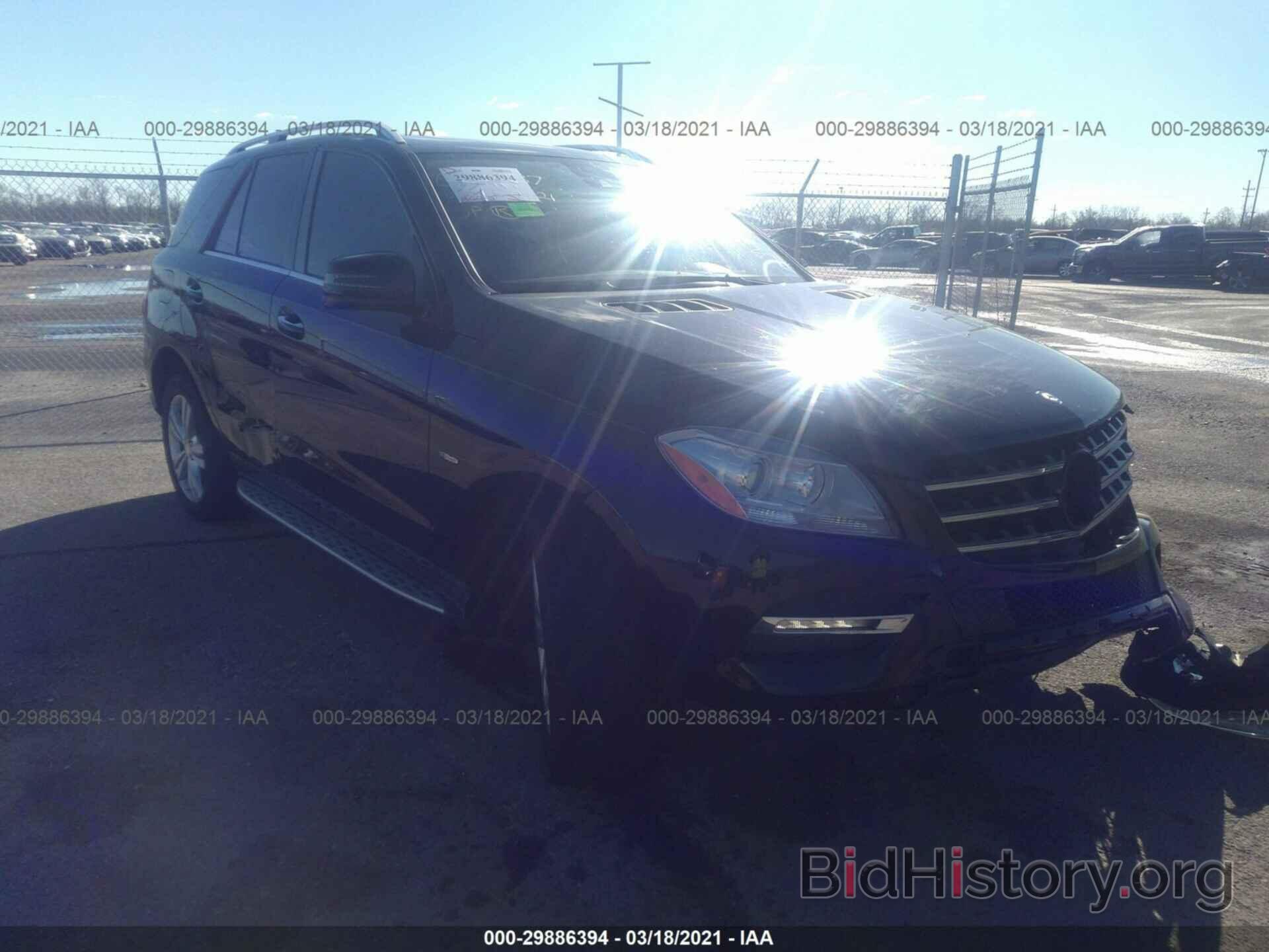 Photo 4JGDA5HB4CA009537 - MERCEDES-BENZ M-CLASS 2012