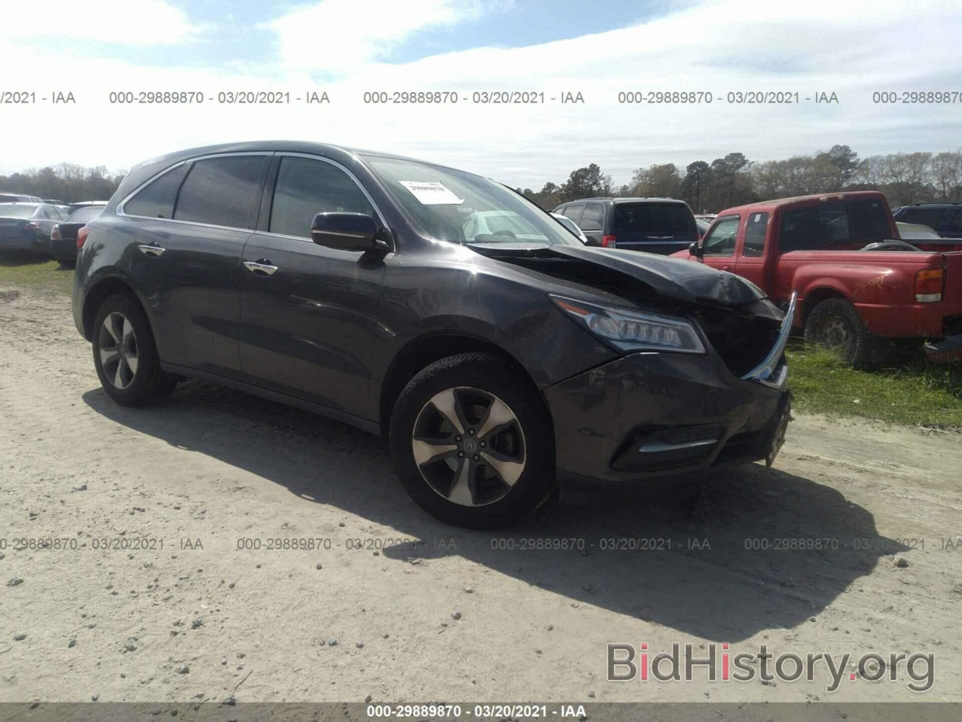 Фотография 5FRYD3H22EB004265 - ACURA MDX 2014