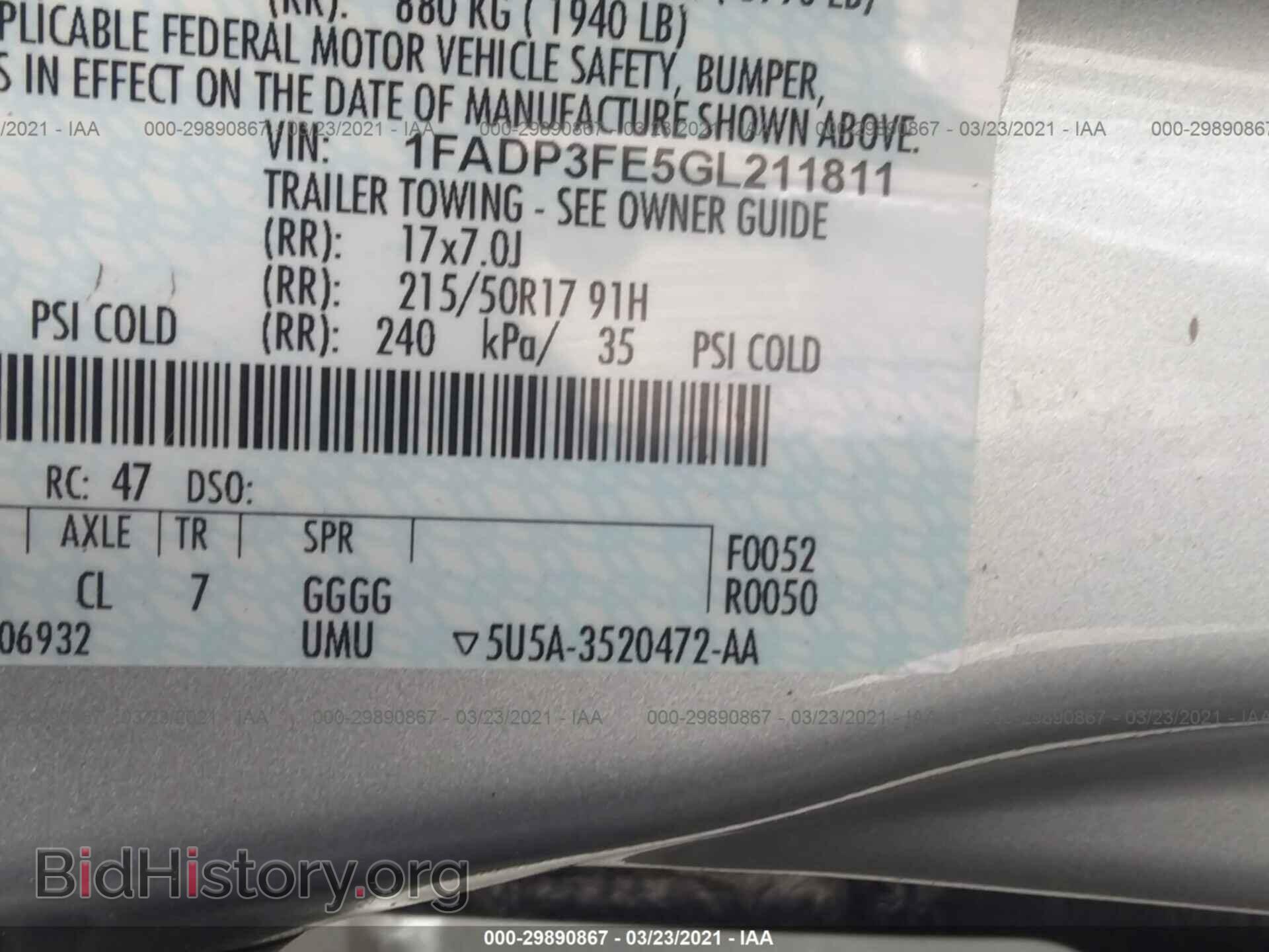 2016 FORD FOCUS - VIN: 1FADP3FE5GL211811 - Photo 9