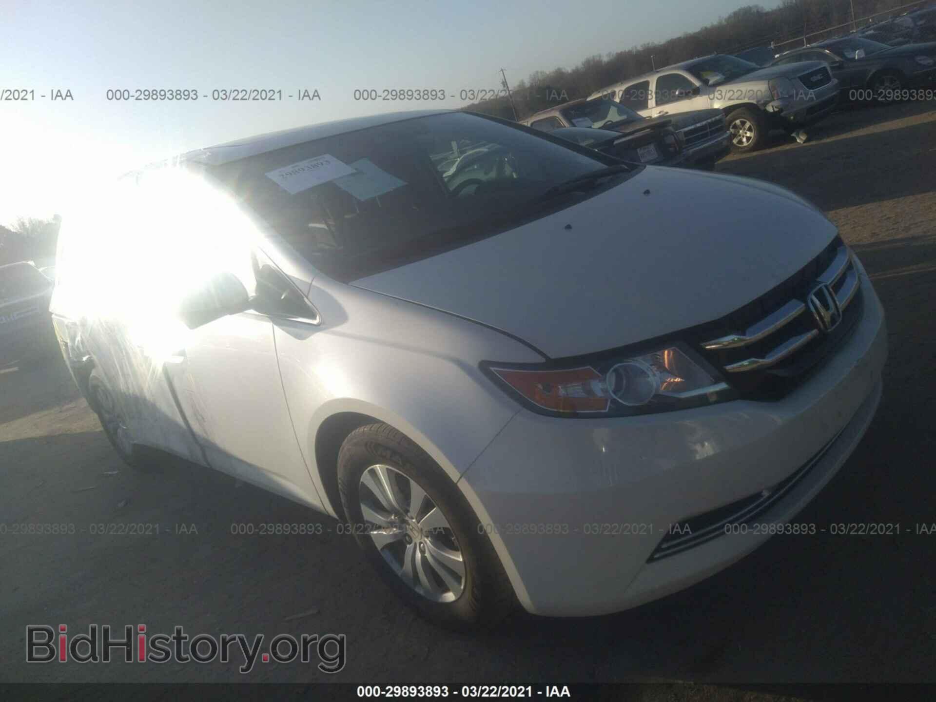 Фотография 5FNRL5H61GB168357 - HONDA ODYSSEY 2016