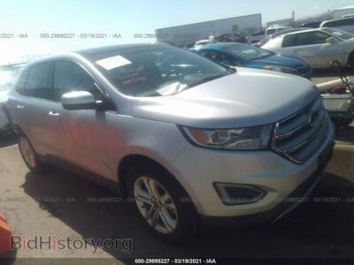 2015 Ford EDGE SEL, silver — VIN 2FMTK4J80FBB99461, IAAI