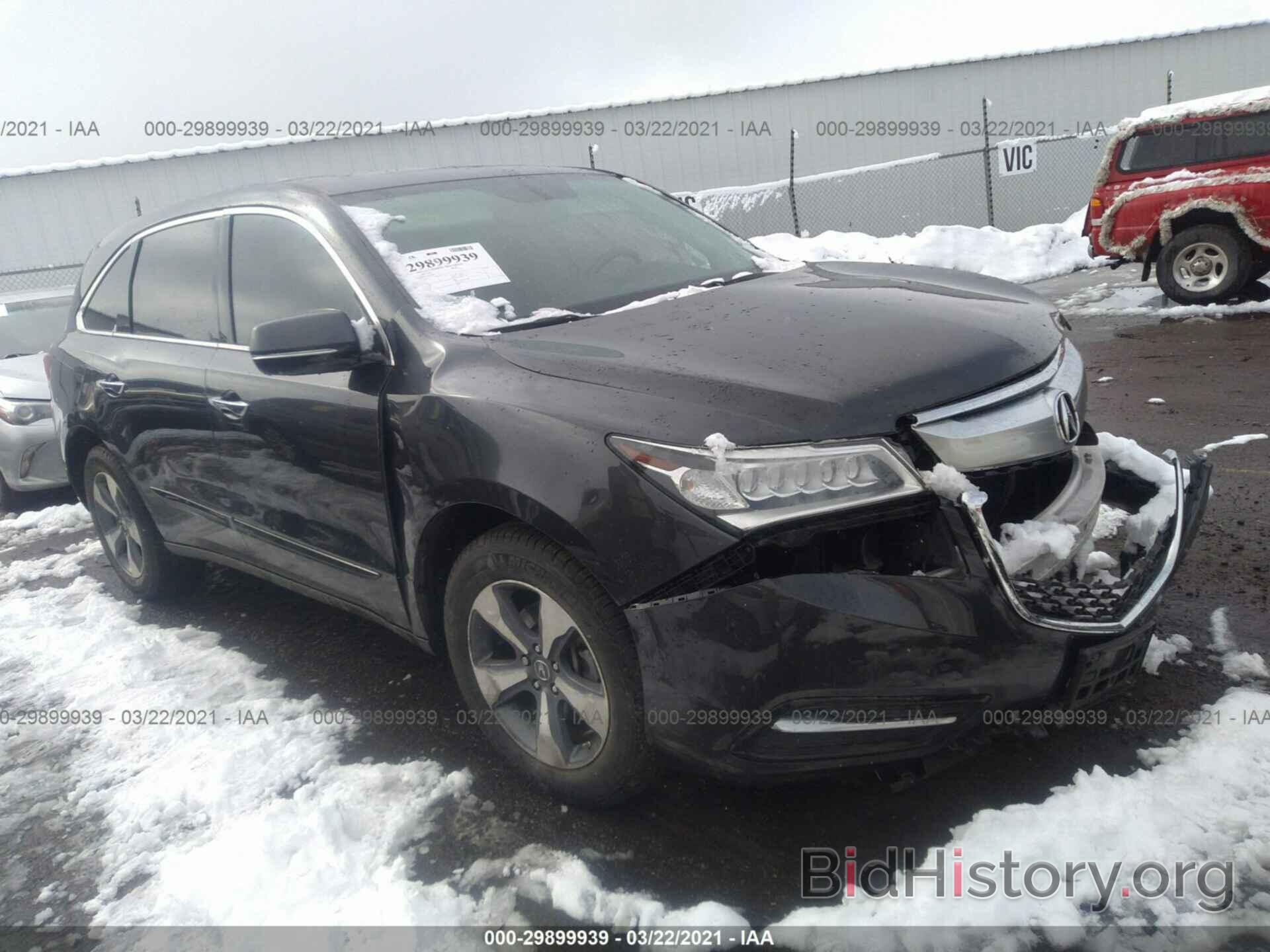 Фотография 5FRYD4H29GB049812 - ACURA MDX 2016