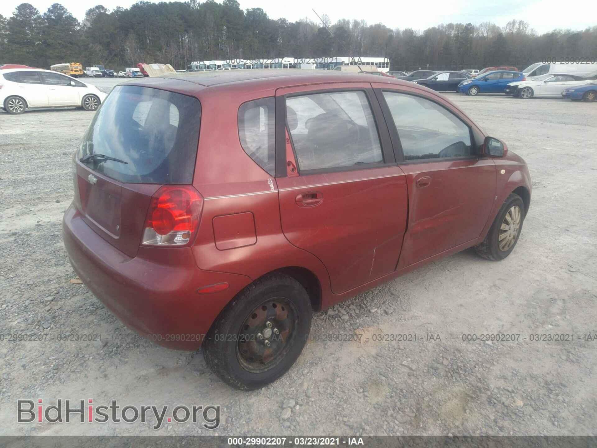 2007 CHEVROLET AVEO - VIN: KL1TD66607B729461 - Фото 4