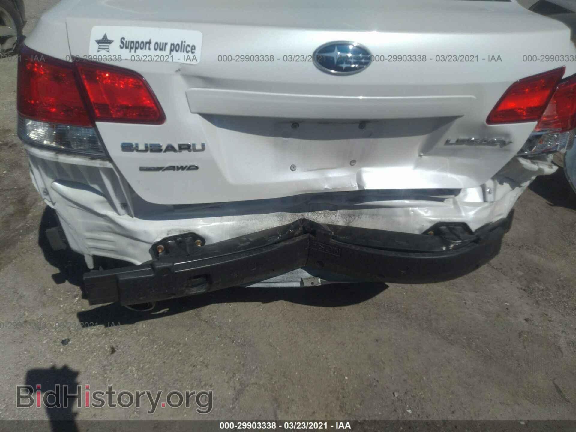 2011 SUBARU LEGACY - VIN: 4S3BMCB63B3236188 - Фото 6