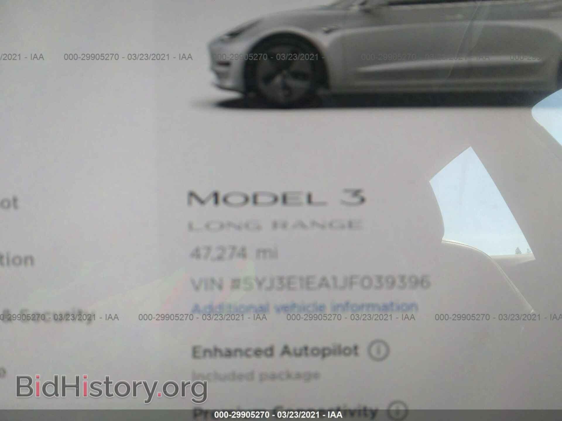 2018 TESLA MODEL 3 - VIN: 5YJ3E1EA1JF039396 - Фото 7
