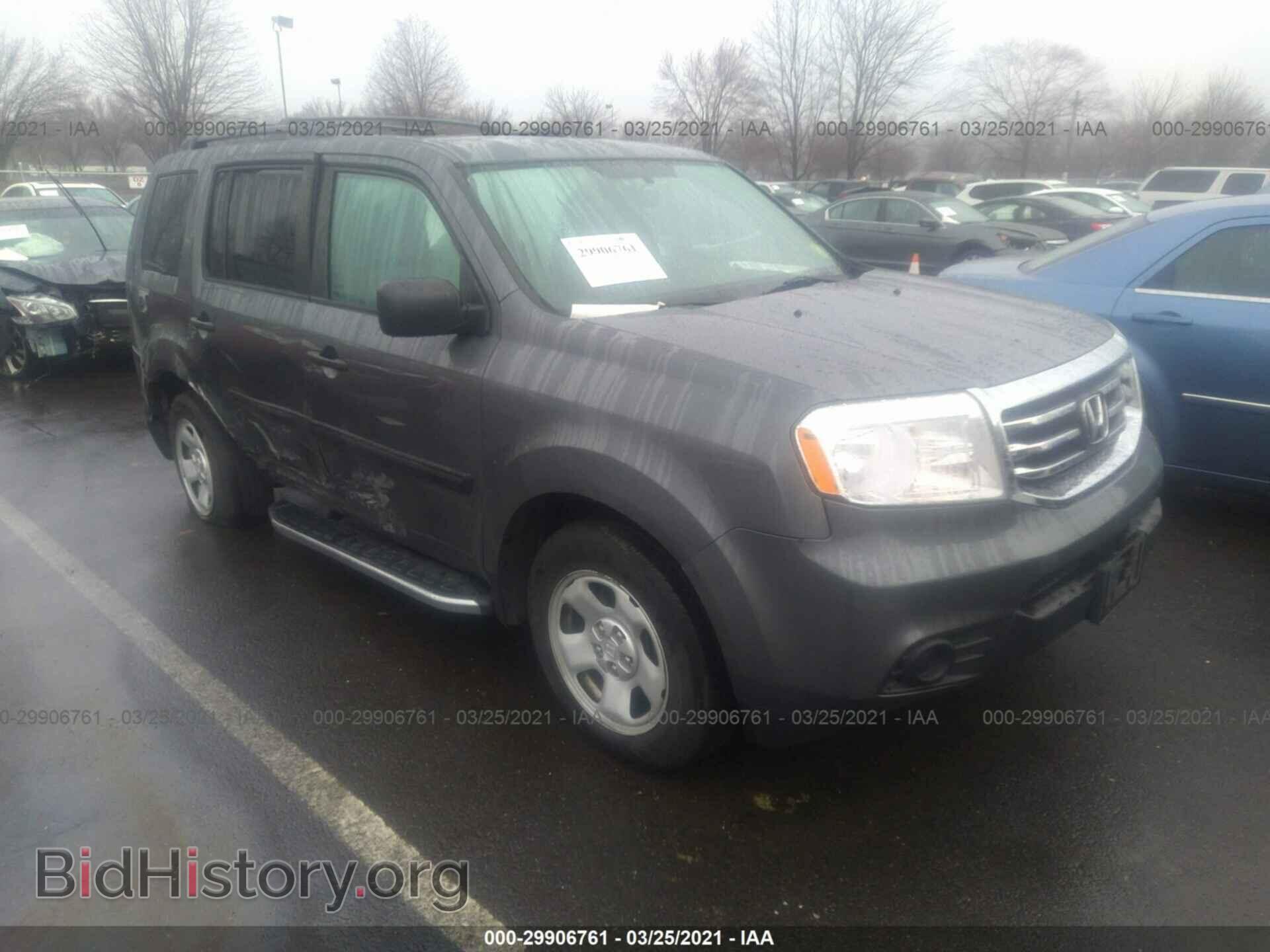 Фотография 5FNYF4H21DB014351 - HONDA PILOT 2013