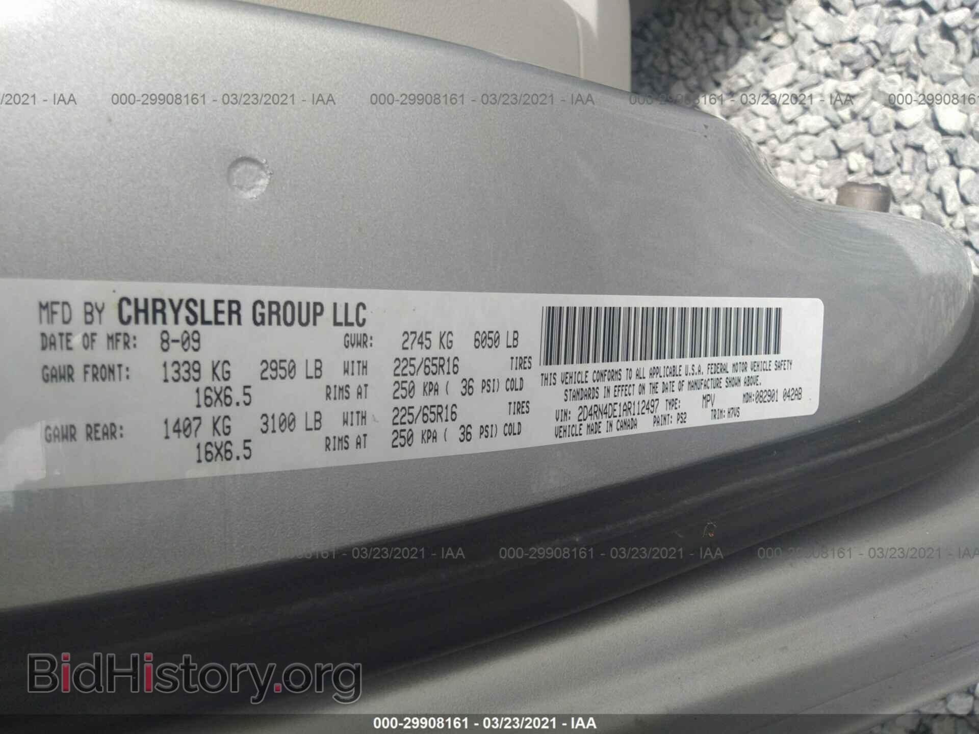 2010 DODGE GRAND CARAVAN - VIN: 2D4RN4DE1AR112497 - Фото 9