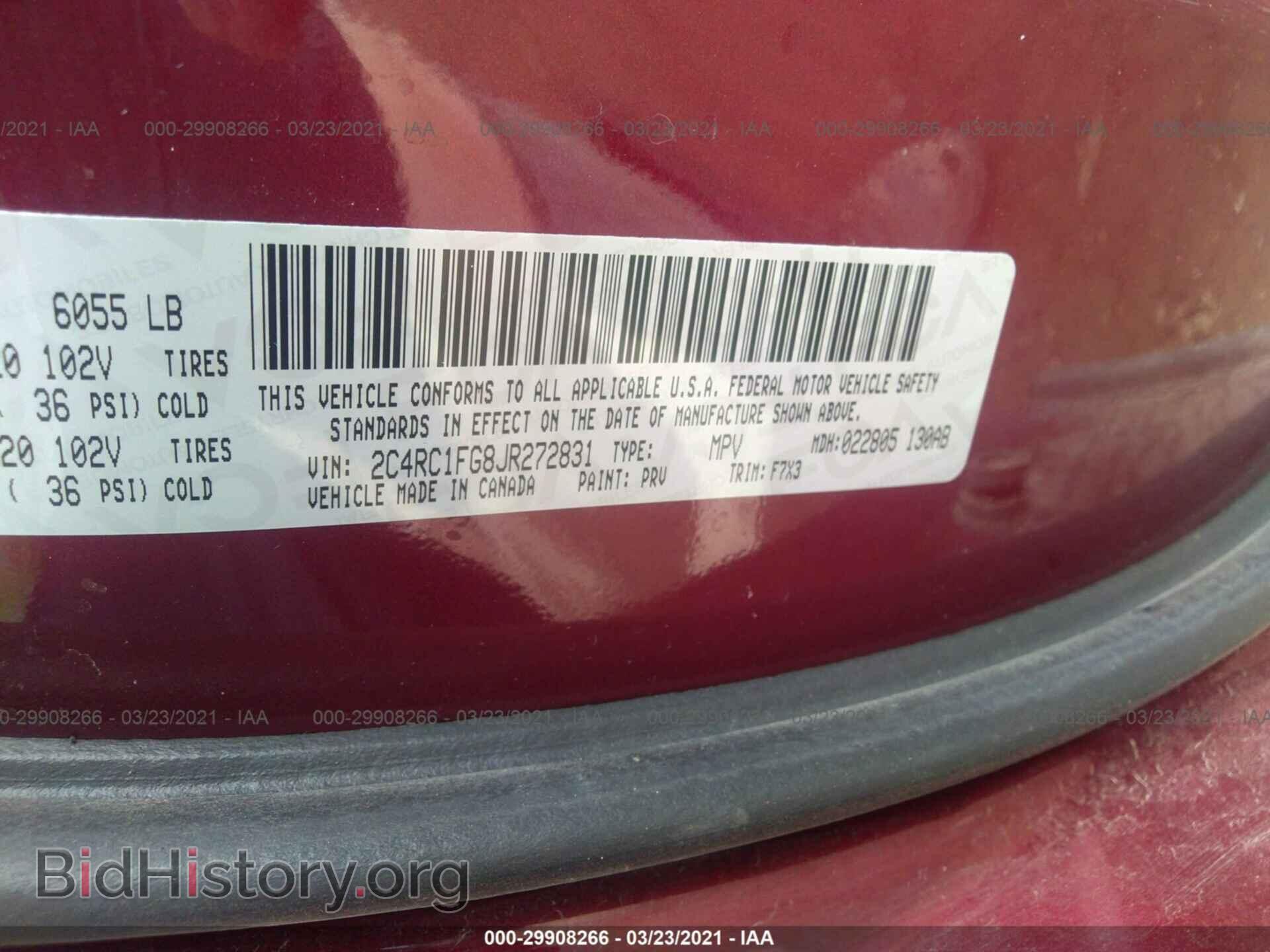 2018 CHRYSLER PACIFICA - VIN: 2C4RC1FG8JR272831 - Photo 9