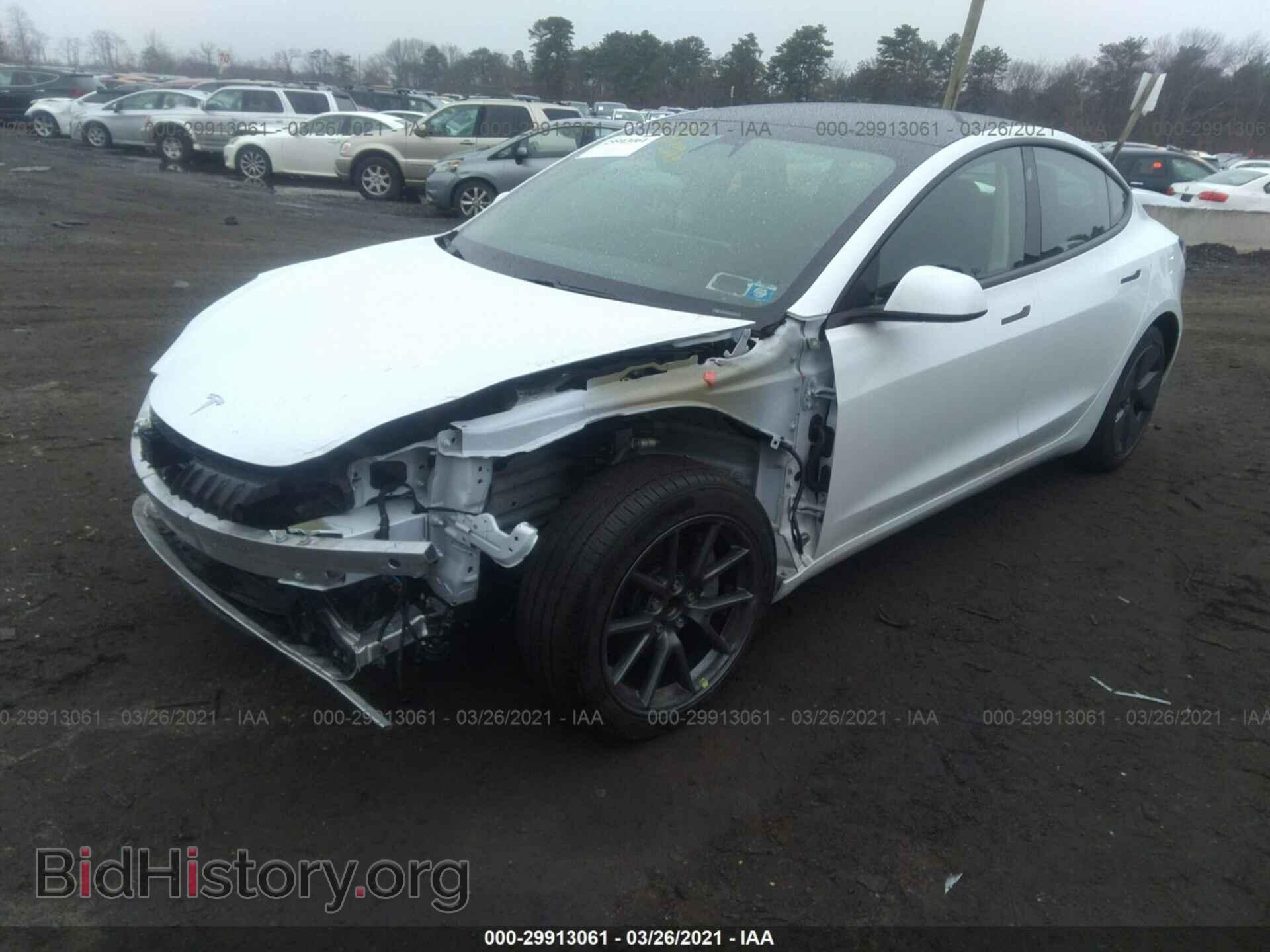 2021 TESLA MODEL 3 - VIN: 5YJ3E1EB8MF855485 - Фото 2