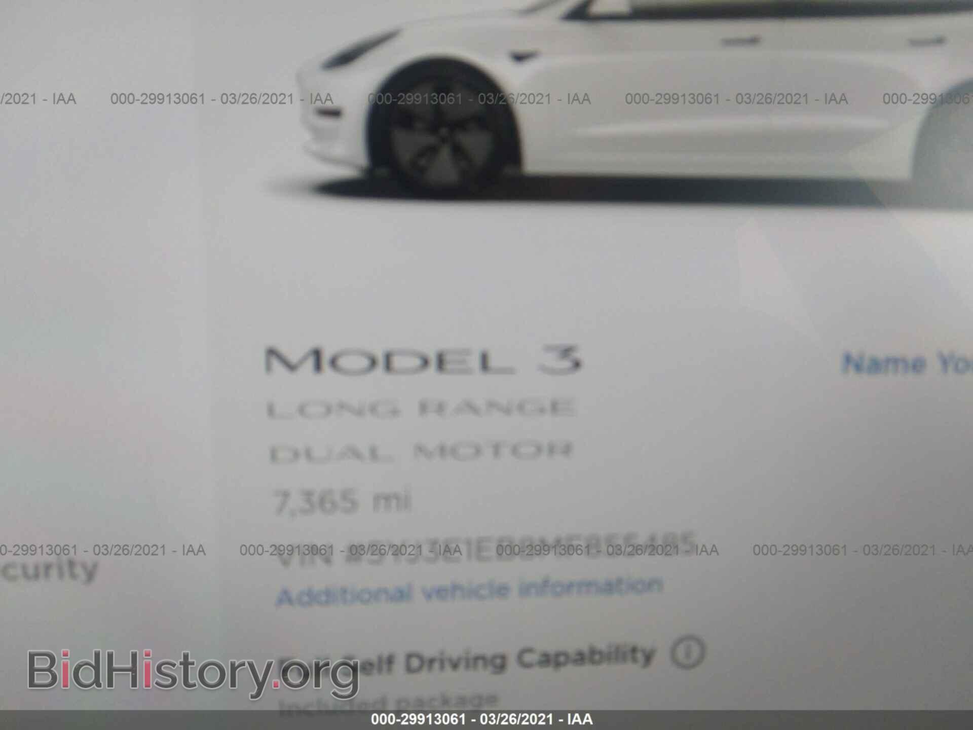 2021 TESLA MODEL 3 - VIN: 5YJ3E1EB8MF855485 - Фото 7