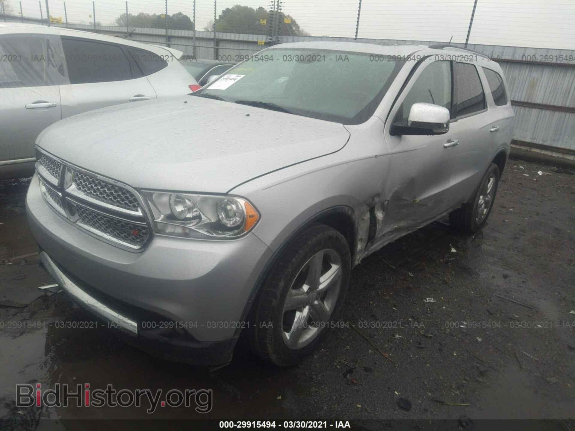 2012 DODGE DURANGO - VIN: 1C4RDHEG4CC181820 - Фото 2