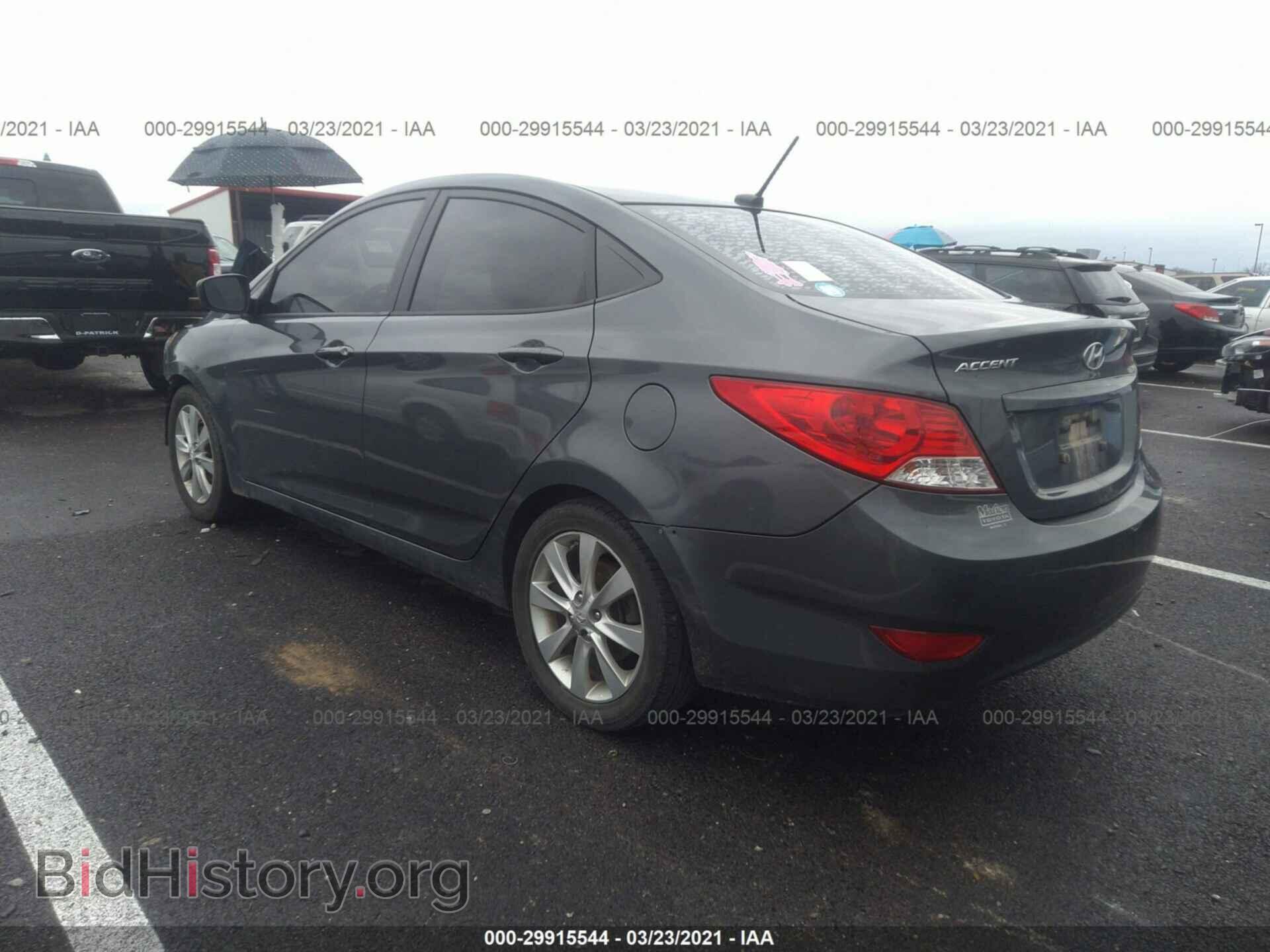 2012 HYUNDAI ACCENT - VIN: KMHCU4AE4CU227977 - Фото 3