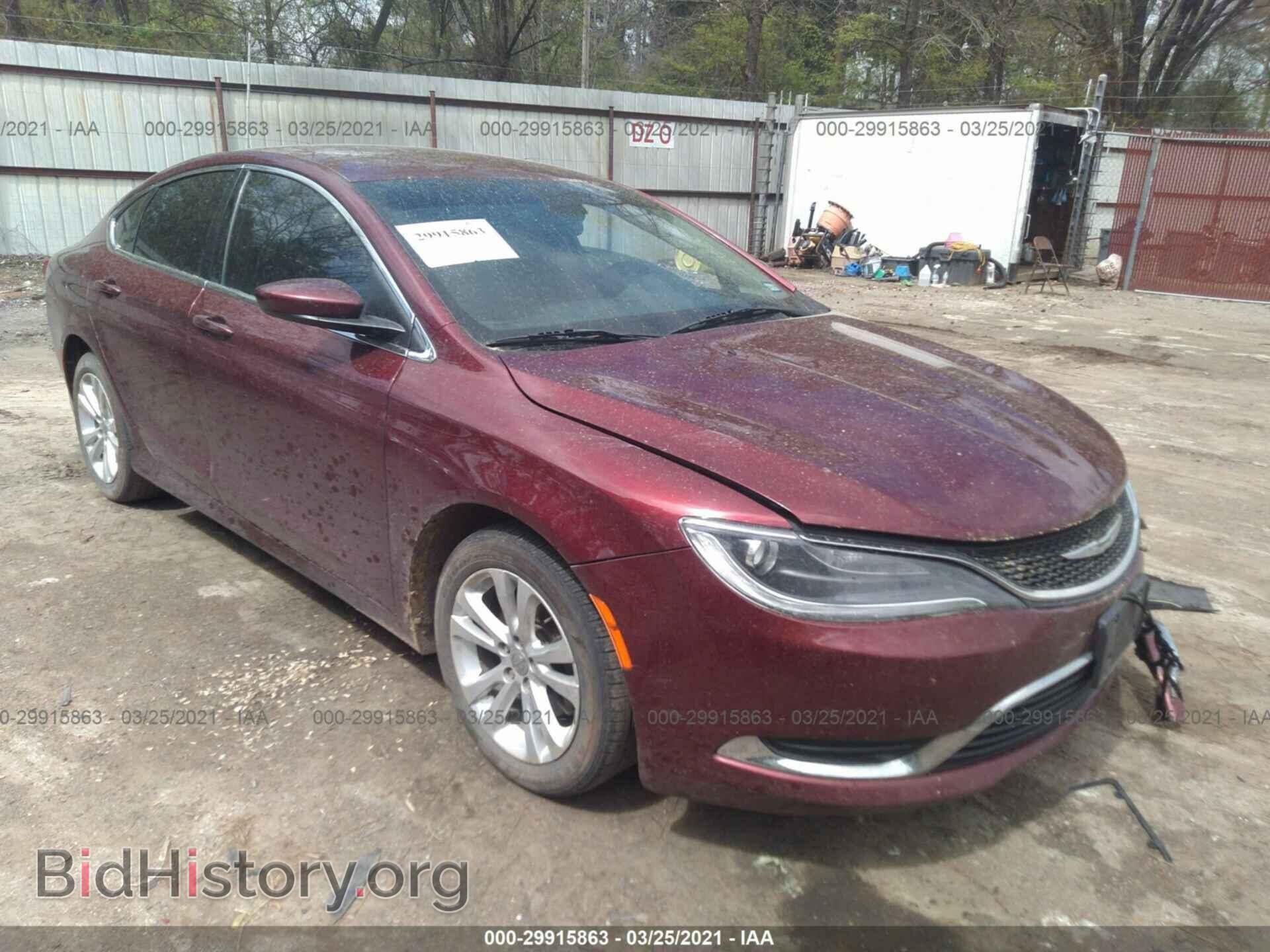 Фотография 1C3CCCAB7FN676726 - CHRYSLER 200 2015