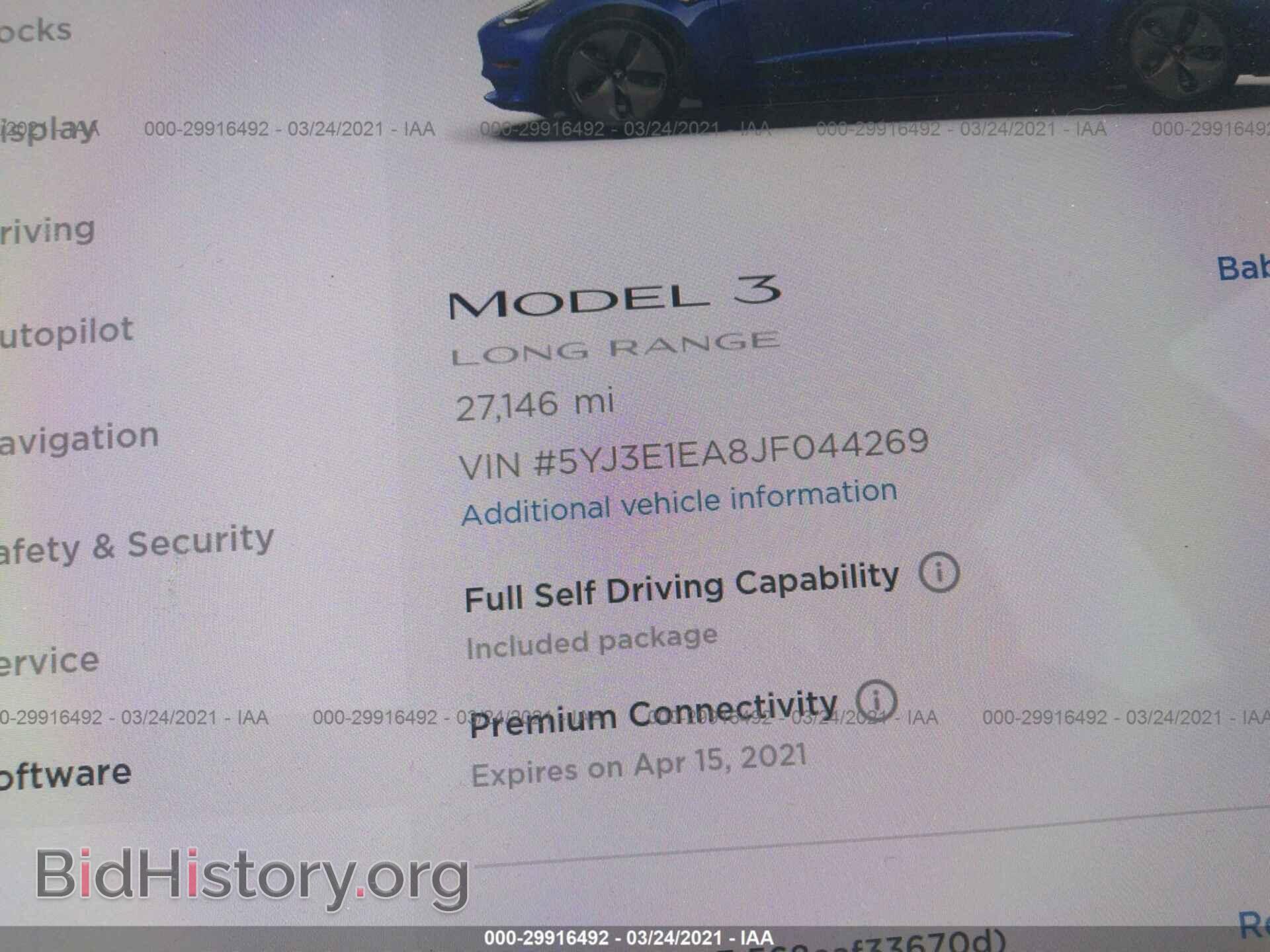 2018 TESLA MODEL 3 - VIN: 5YJ3E1EA8JF044269 - Фото 7