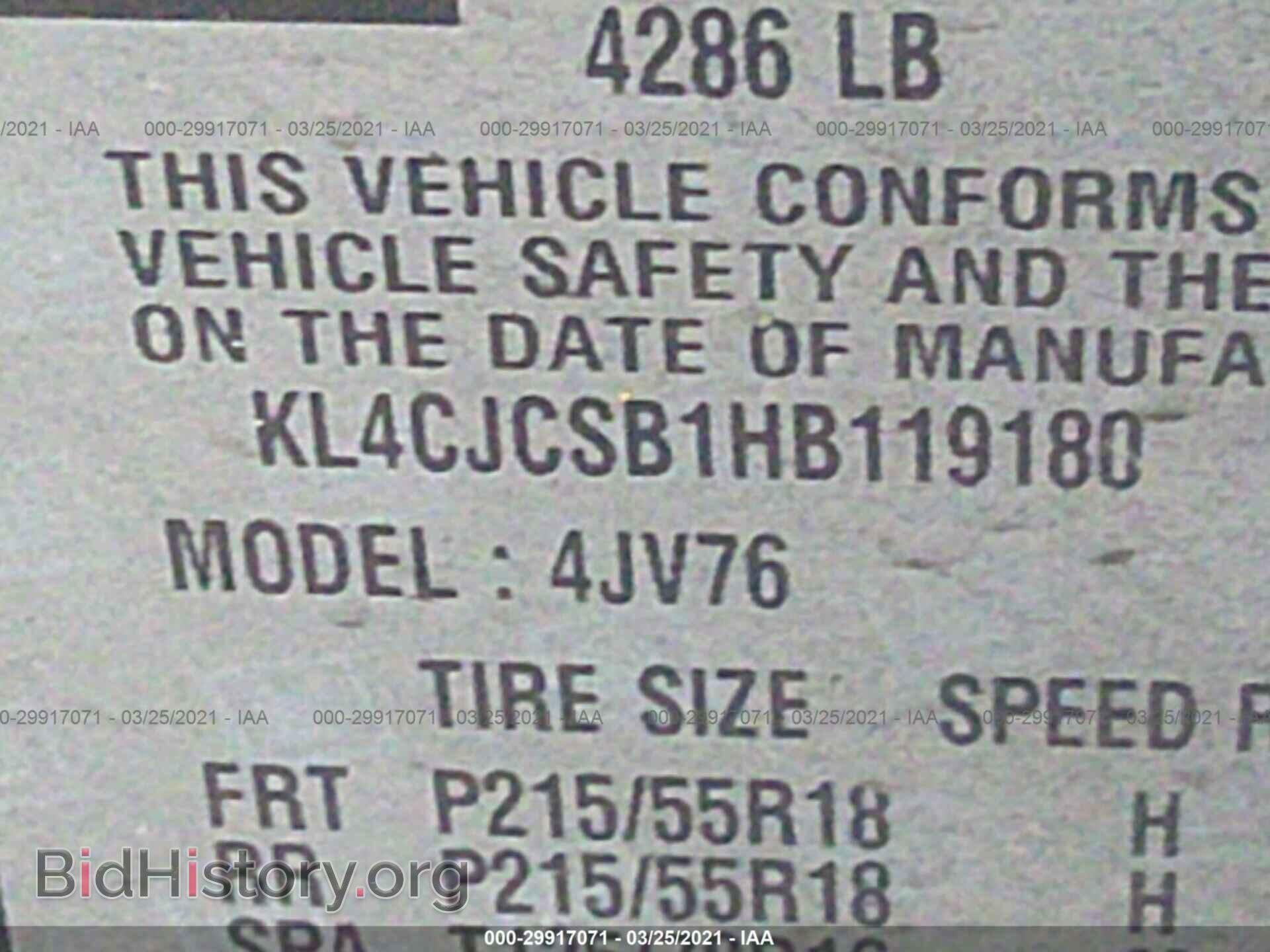 2017 BUICK ENCORE - VIN: KL4CJCSB1HB119180 - Photo 9