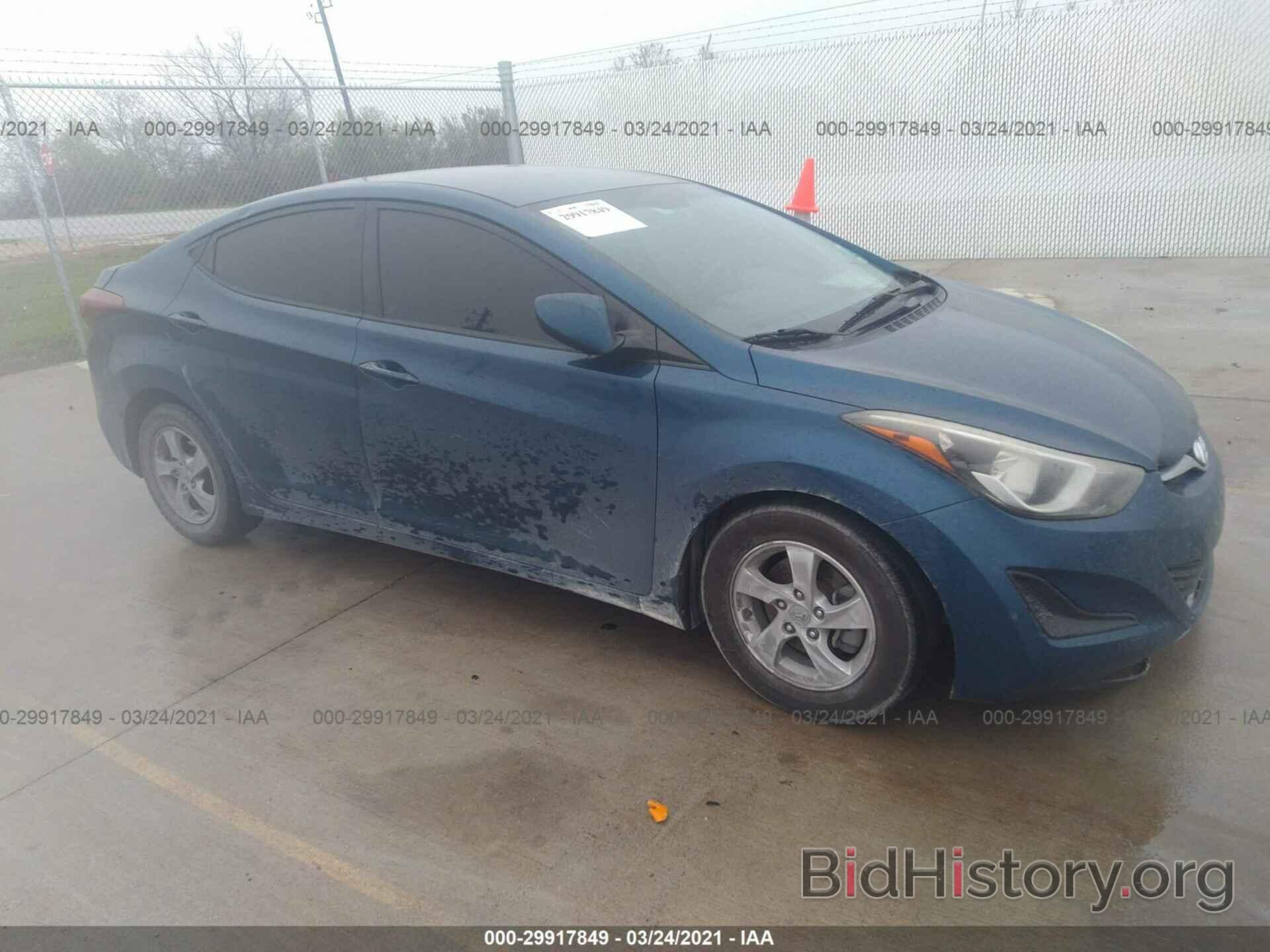 Photo KMHDH4AE0EU164372 - HYUNDAI ELANTRA 2014