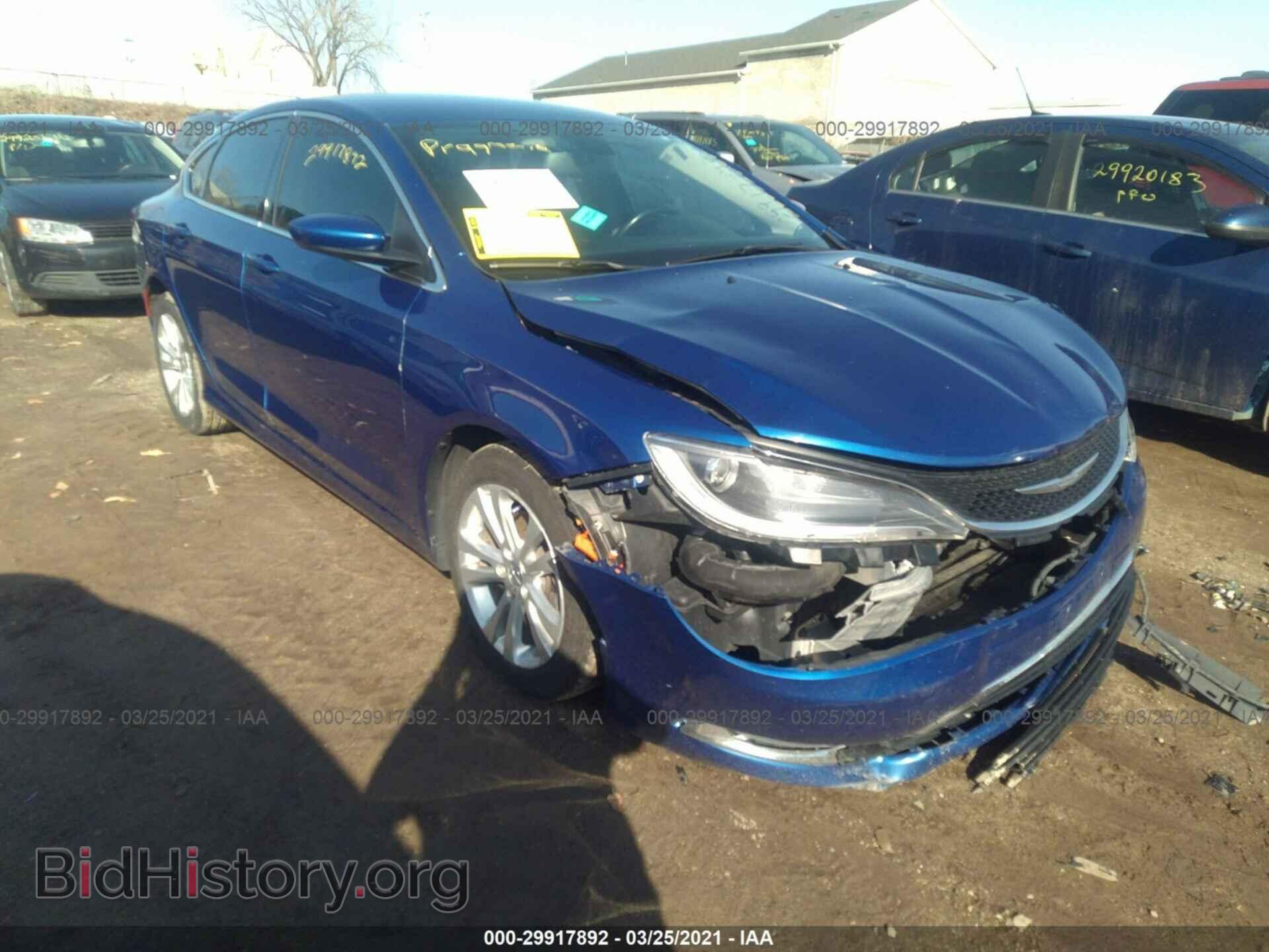 Photo 1C3CCCABXFN563305 - CHRYSLER 200 2015
