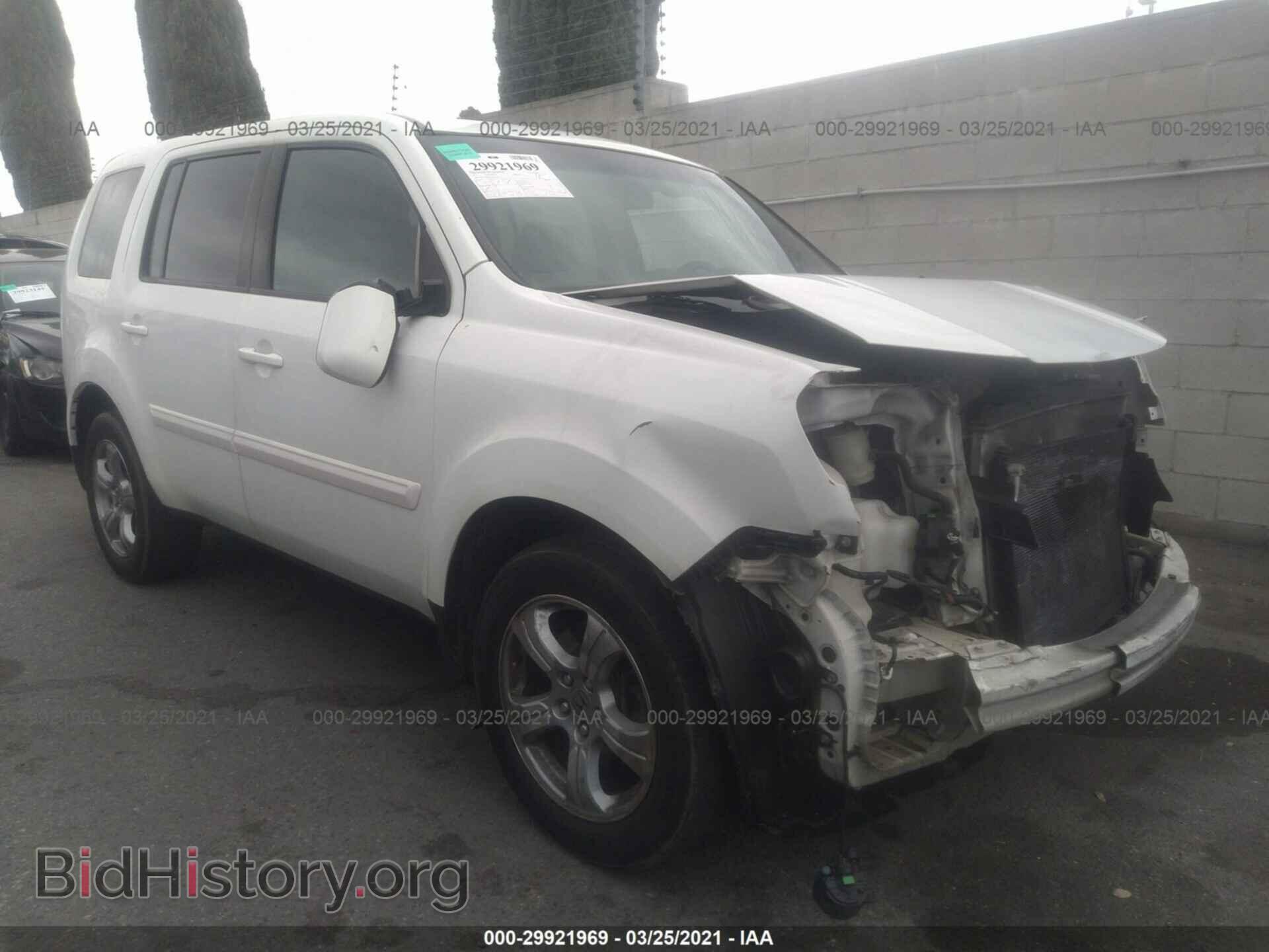Photo 5FNYF3H45CB031843 - HONDA PILOT 2012