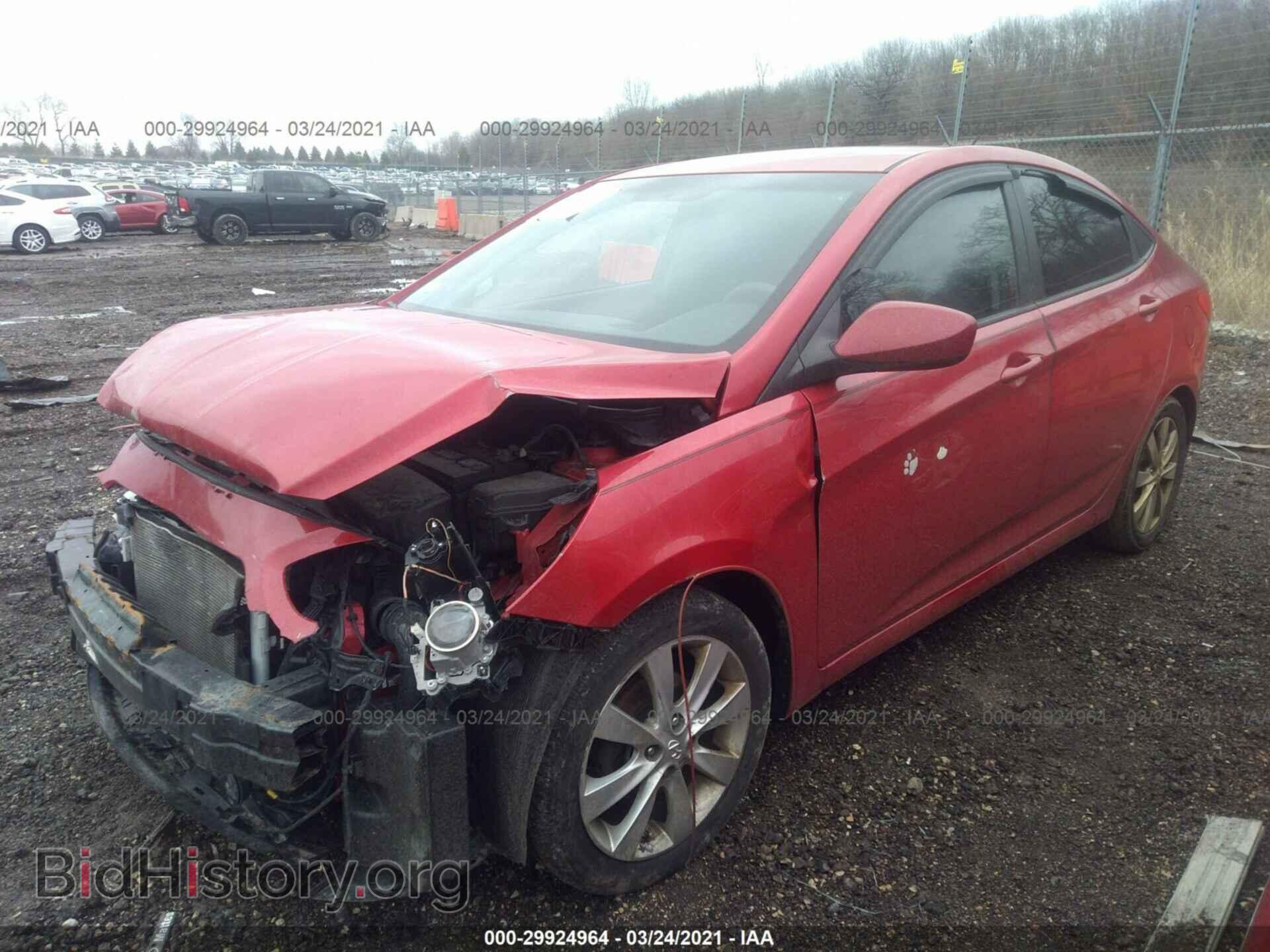 2014 HYUNDAI ACCENT - VIN: KMHCU4AE3EU676022 - Фото 2
