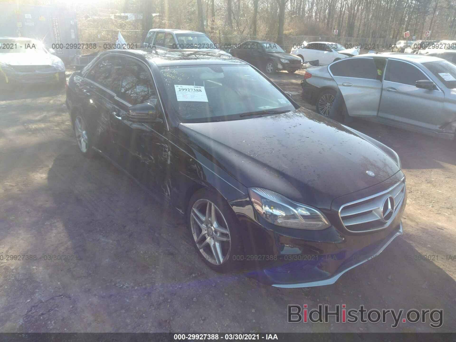 Photo WDDHF8JB6EA919668 - MERCEDES-BENZ E-CLASS 2014