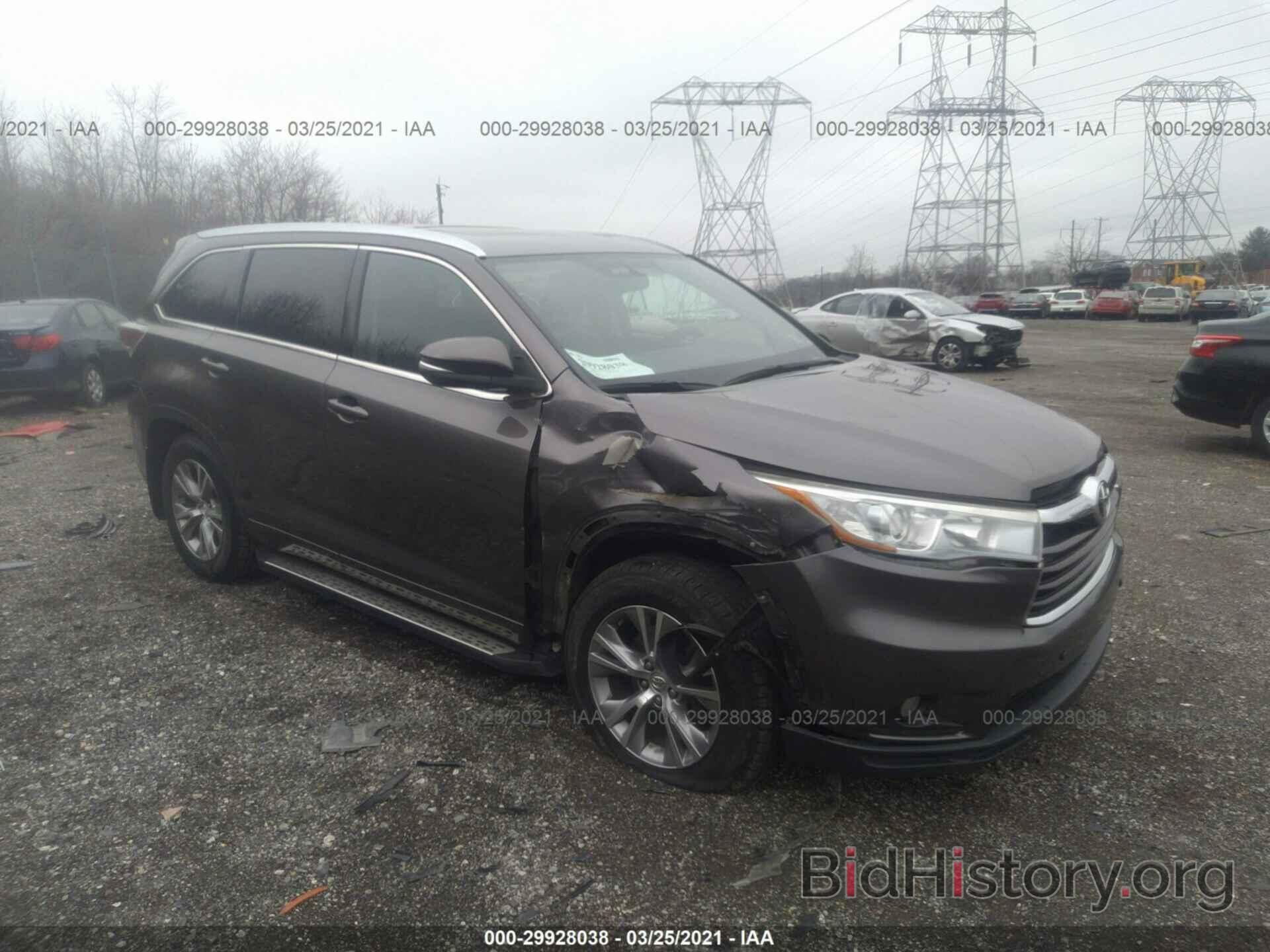 Photo 5TDJKRFH4FS215418 - TOYOTA HIGHLANDER 2015