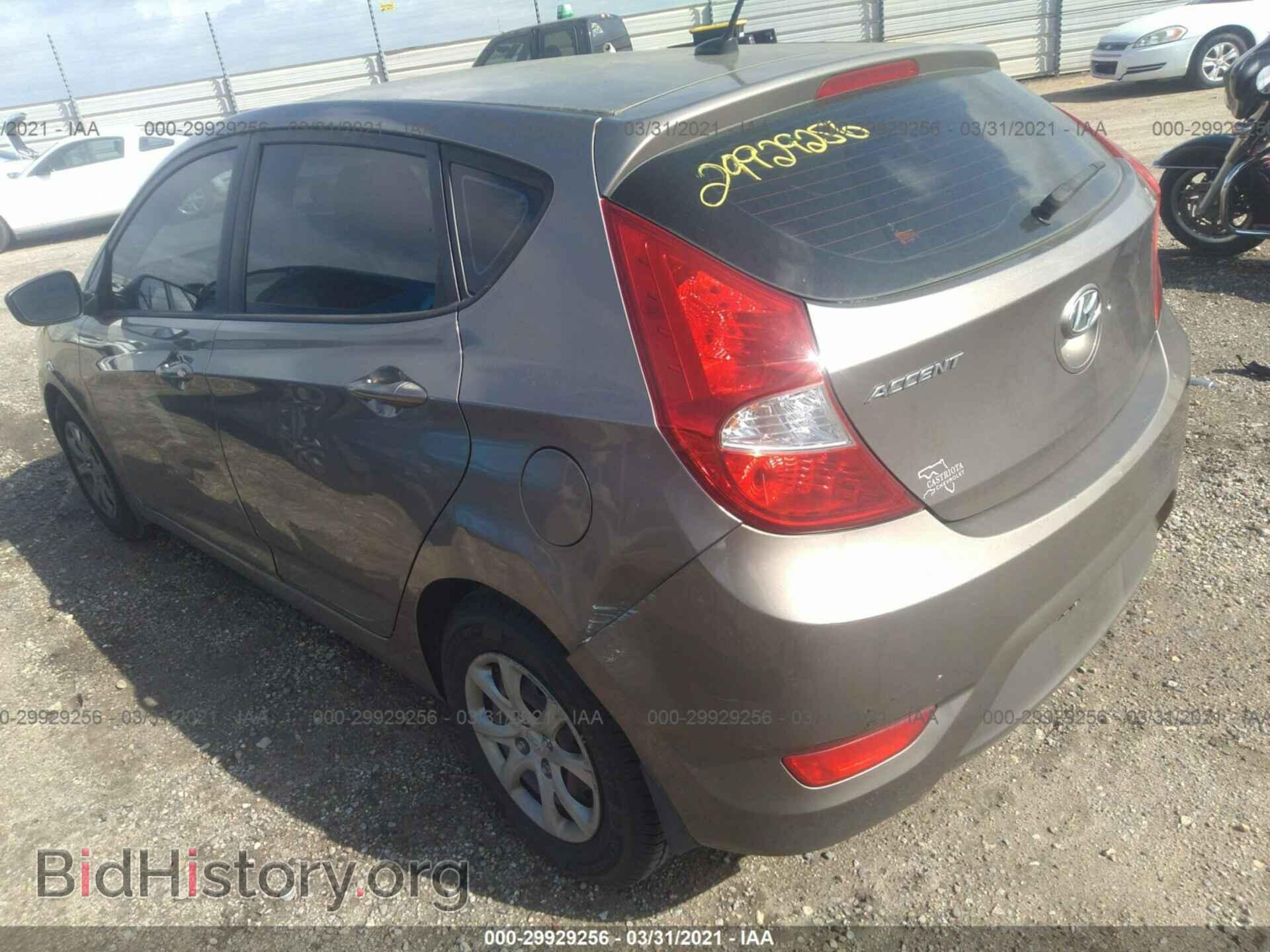 2012 HYUNDAI ACCENT - VIN: KMHCT5AE1CU047512 - Фото 3
