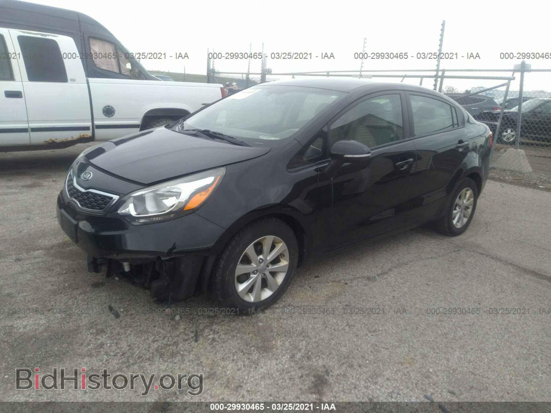 2012 KIA RIO - VIN: KNADN4A39C6046525 - Фото 2
