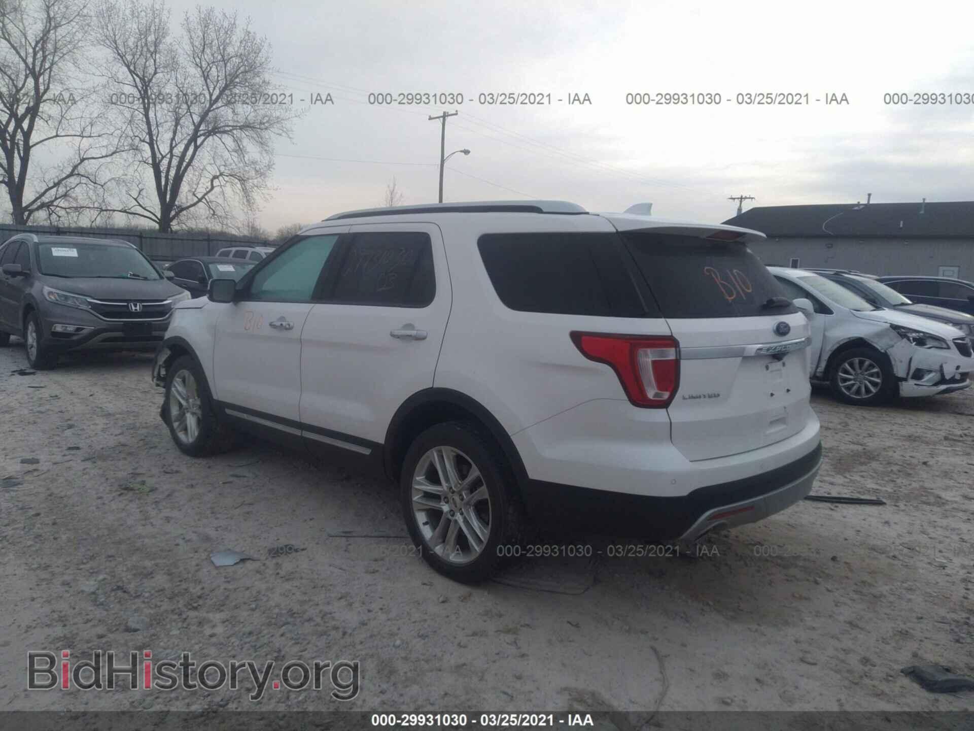2016 FORD EXPLORER - VIN: 1FM5K8F86GGA03459 - Фото 3