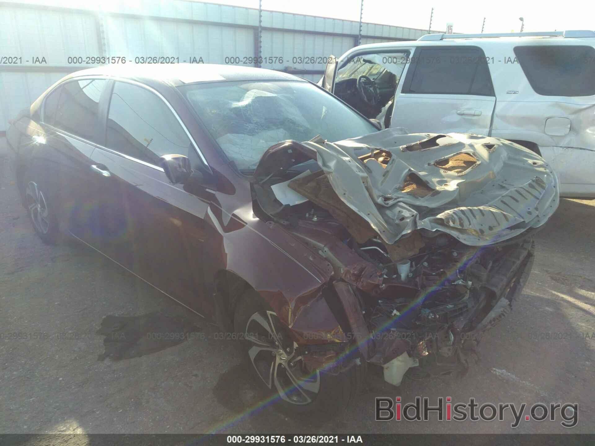 Photo 1HGCR2F36GA044218 - HONDA ACCORD SEDAN 2016