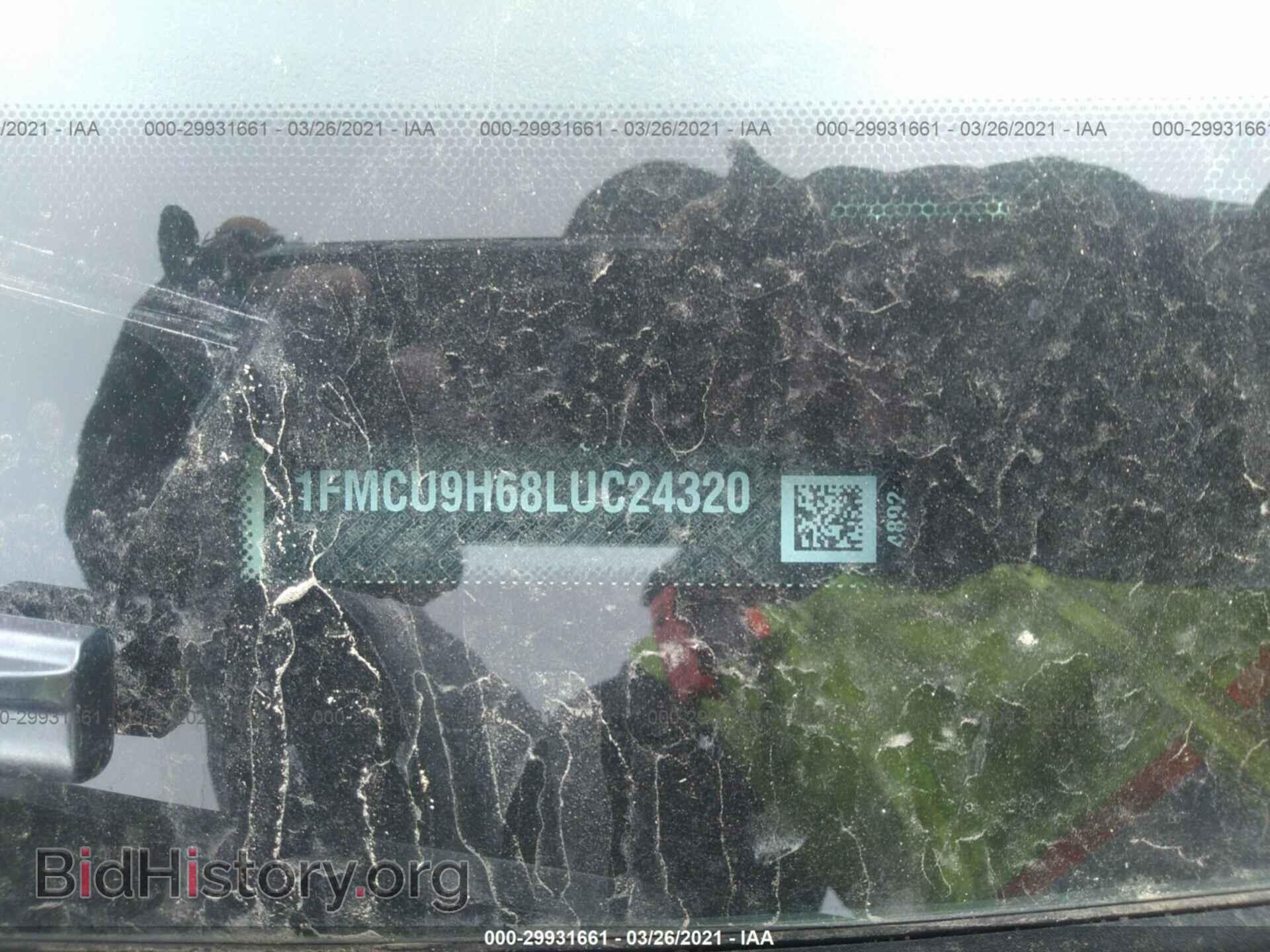 2020 FORD ESCAPE - VIN: 1FMCU9H68LUC24320 - Фото 9