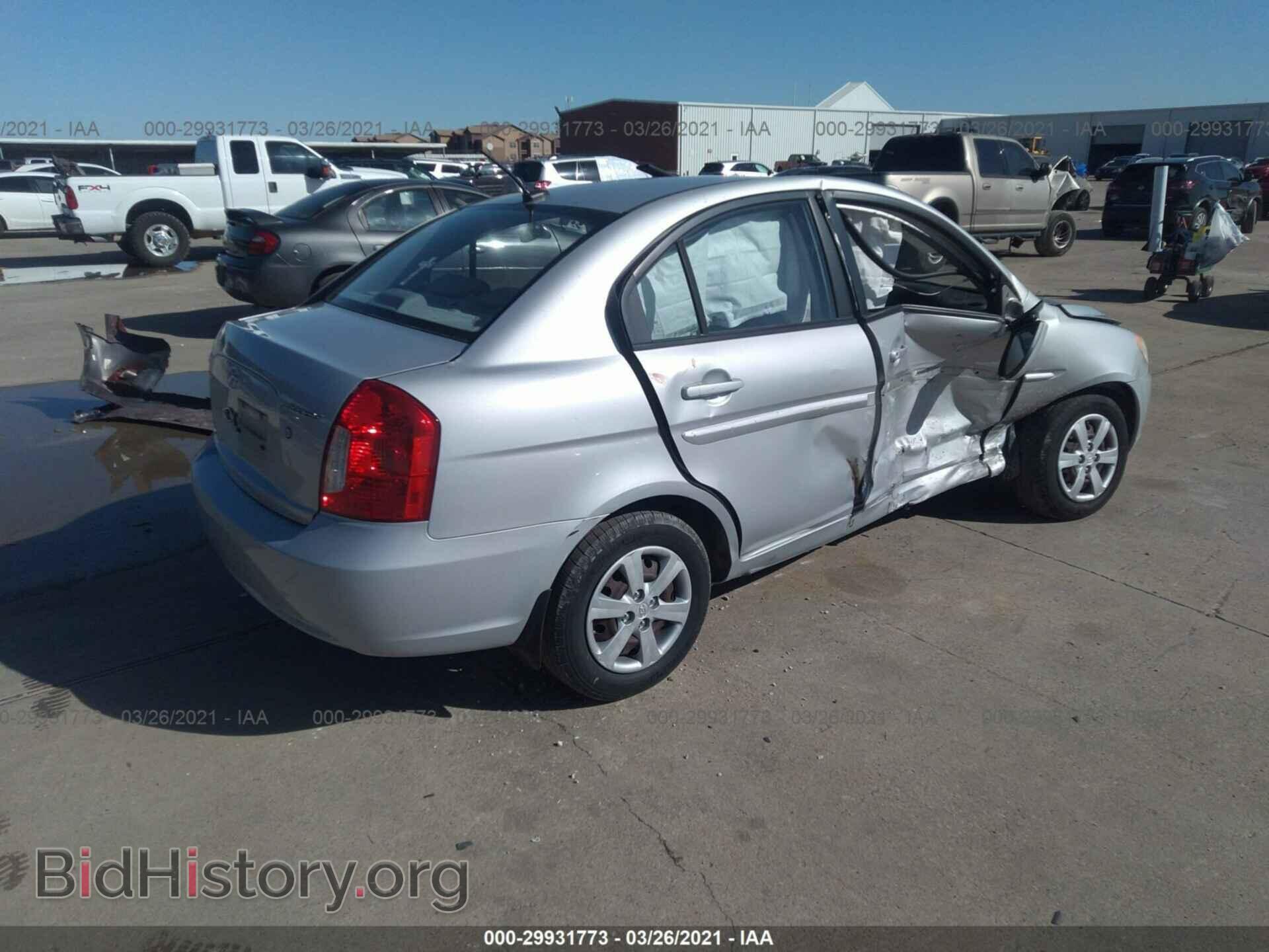 2009 HYUNDAI ACCENT - VIN: KMHCN46C29U332241 - Фото 4