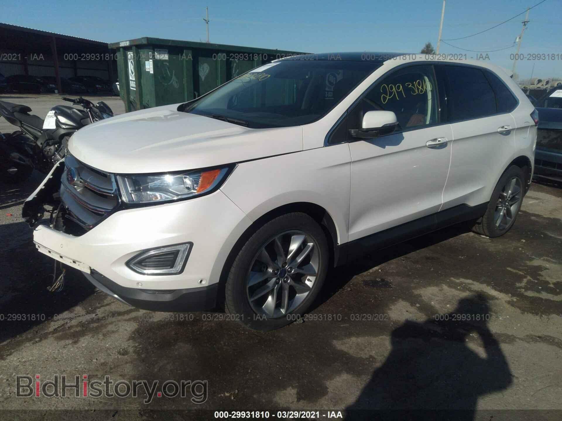2015 FORD EDGE - VIN: 2FMPK4K93FBB85496 - Фото 2