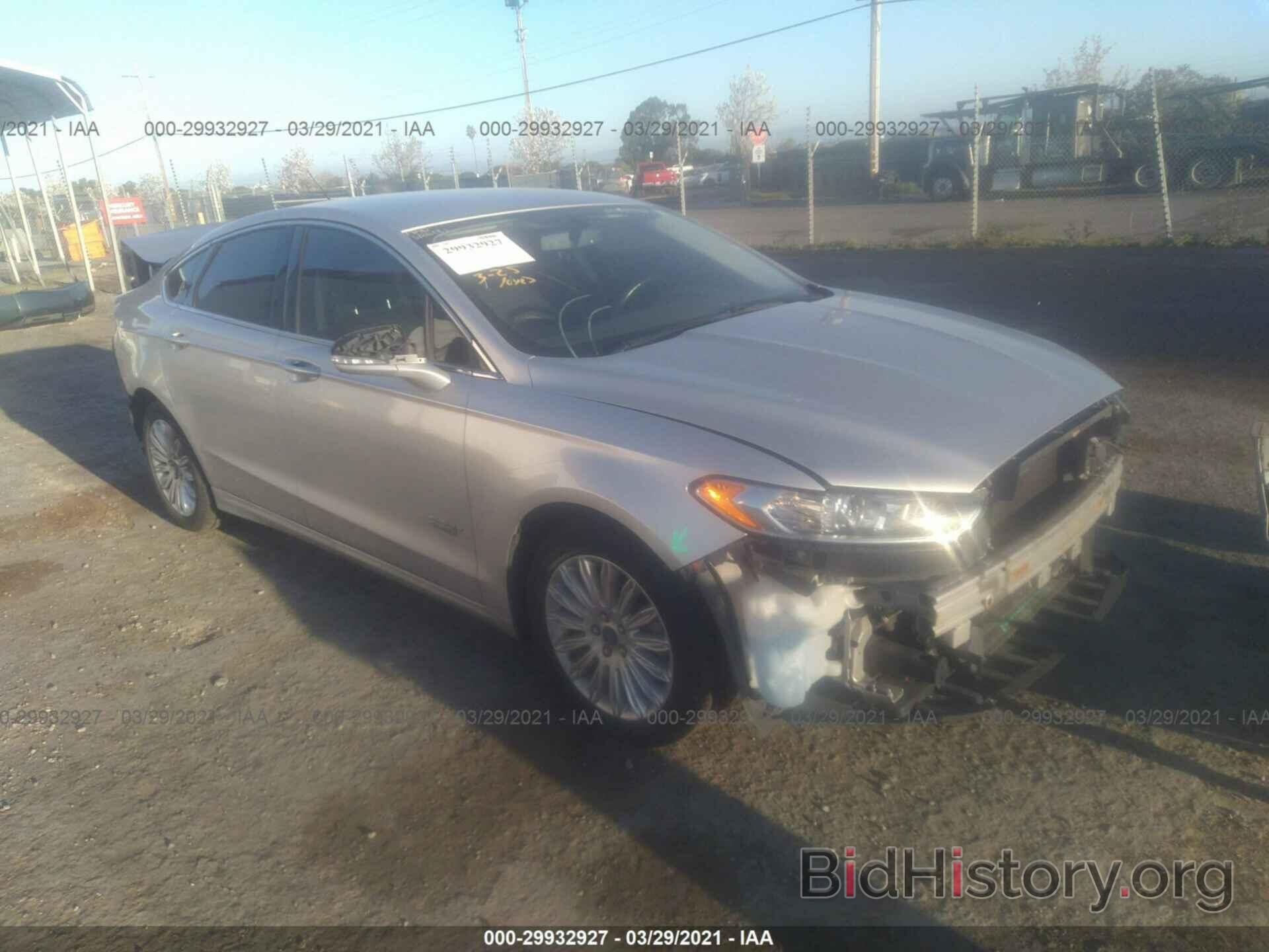 Photo 3FA6P0PU1DR332376 - FORD FUSION ENERGI 2013