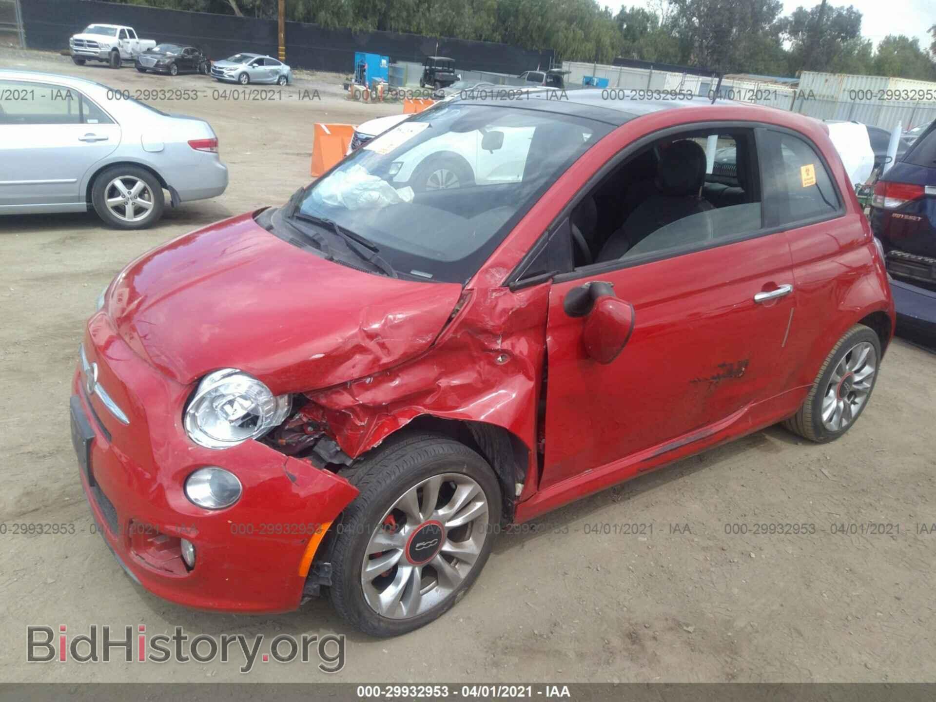 2015 FIAT 500 - VIN: 3C3CFFBR4FT681726 - Фото 2