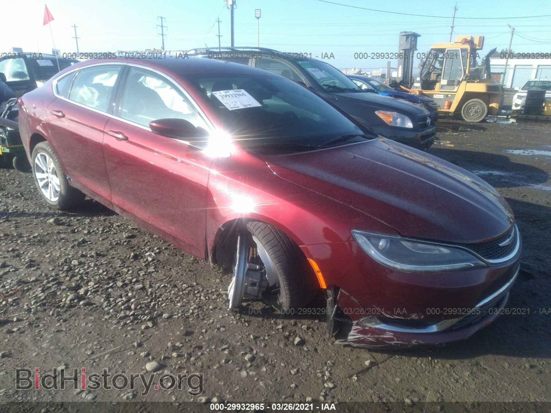 Фотография 1C3CCCAB1FN716587 - CHRYSLER 200 2015