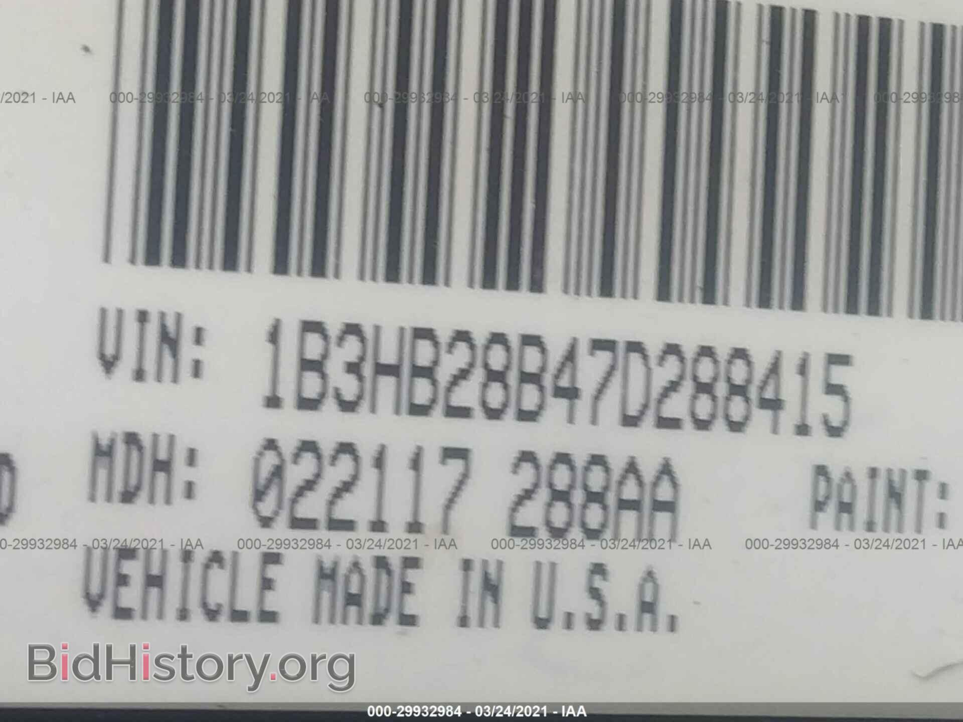 2007 DODGE CALIBER - VIN: 1B3HB28B47D288415 - Photo 9
