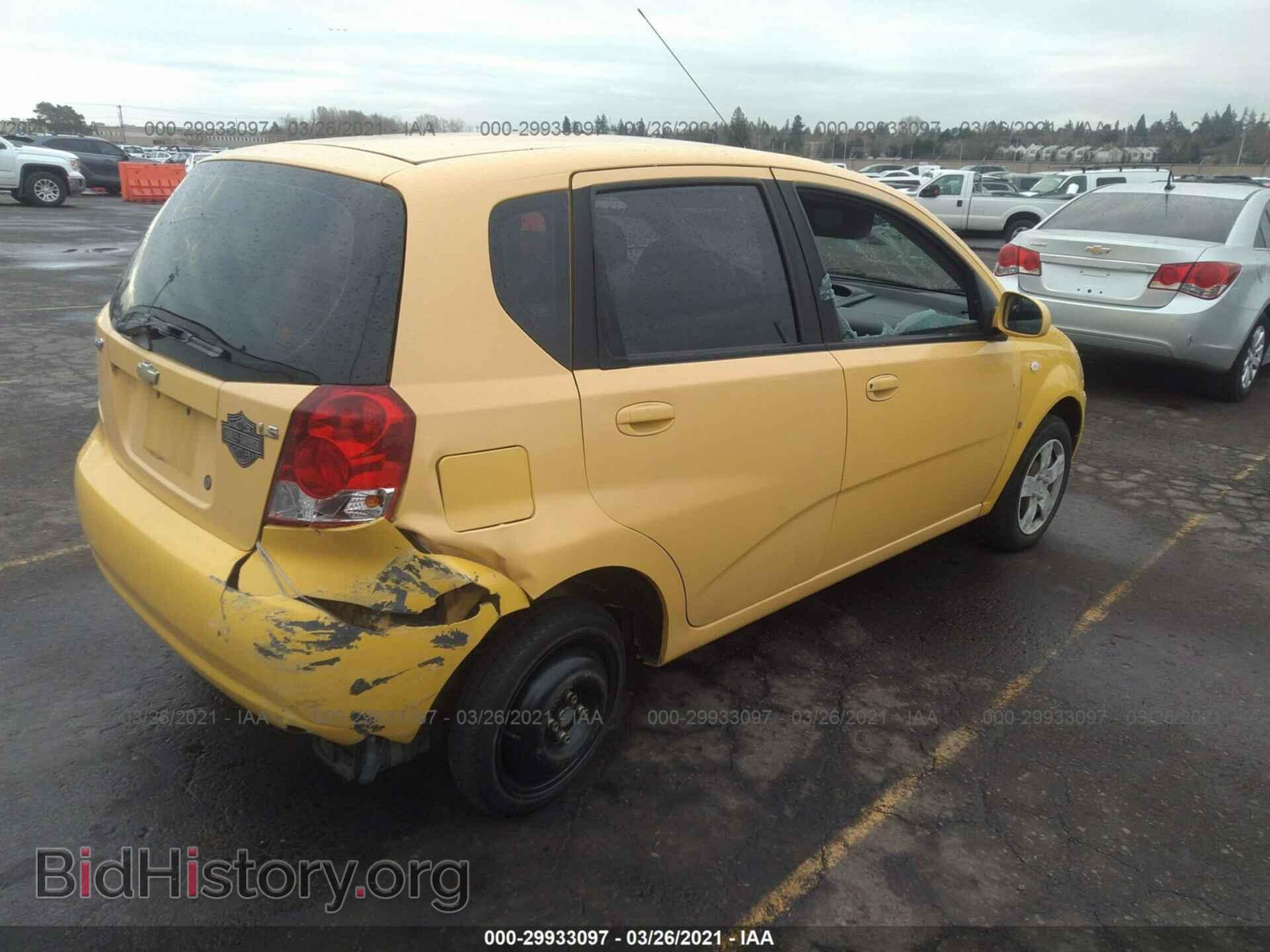 2007 CHEVROLET AVEO - VIN: KL1TD66647B686033 - Фото 4