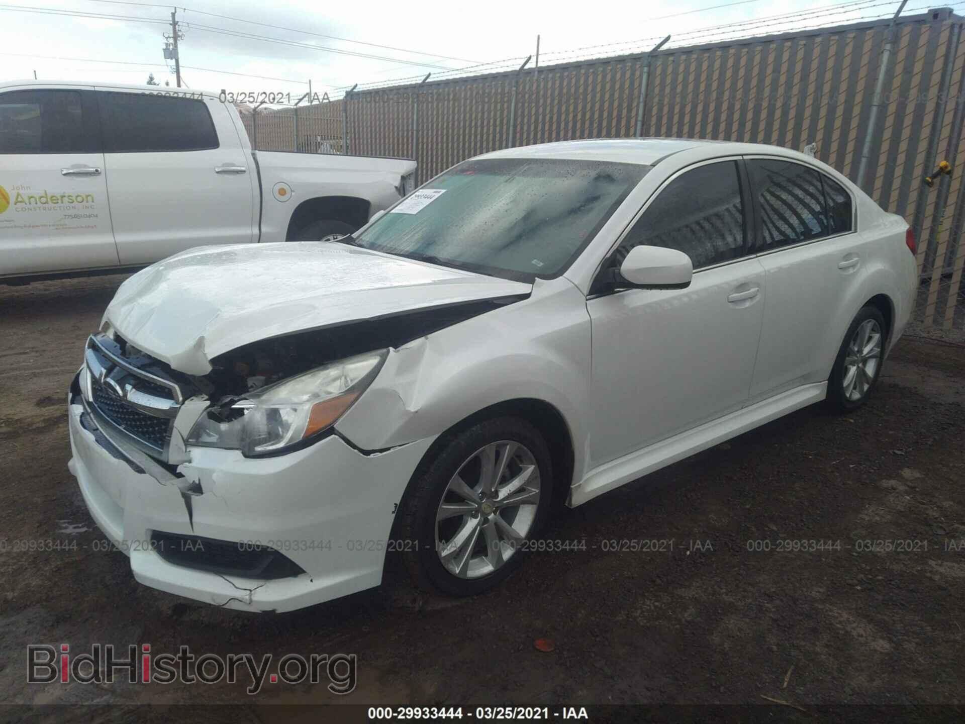 2013 SUBARU LEGACY - VIN: 4S3BMBC60D3043637 - Фото 2