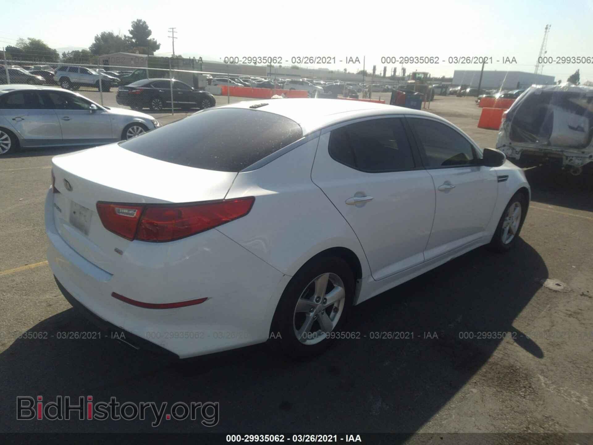 2015 KIA OPTIMA - VIN: KNAGM4A72F5545485 - Photo 4