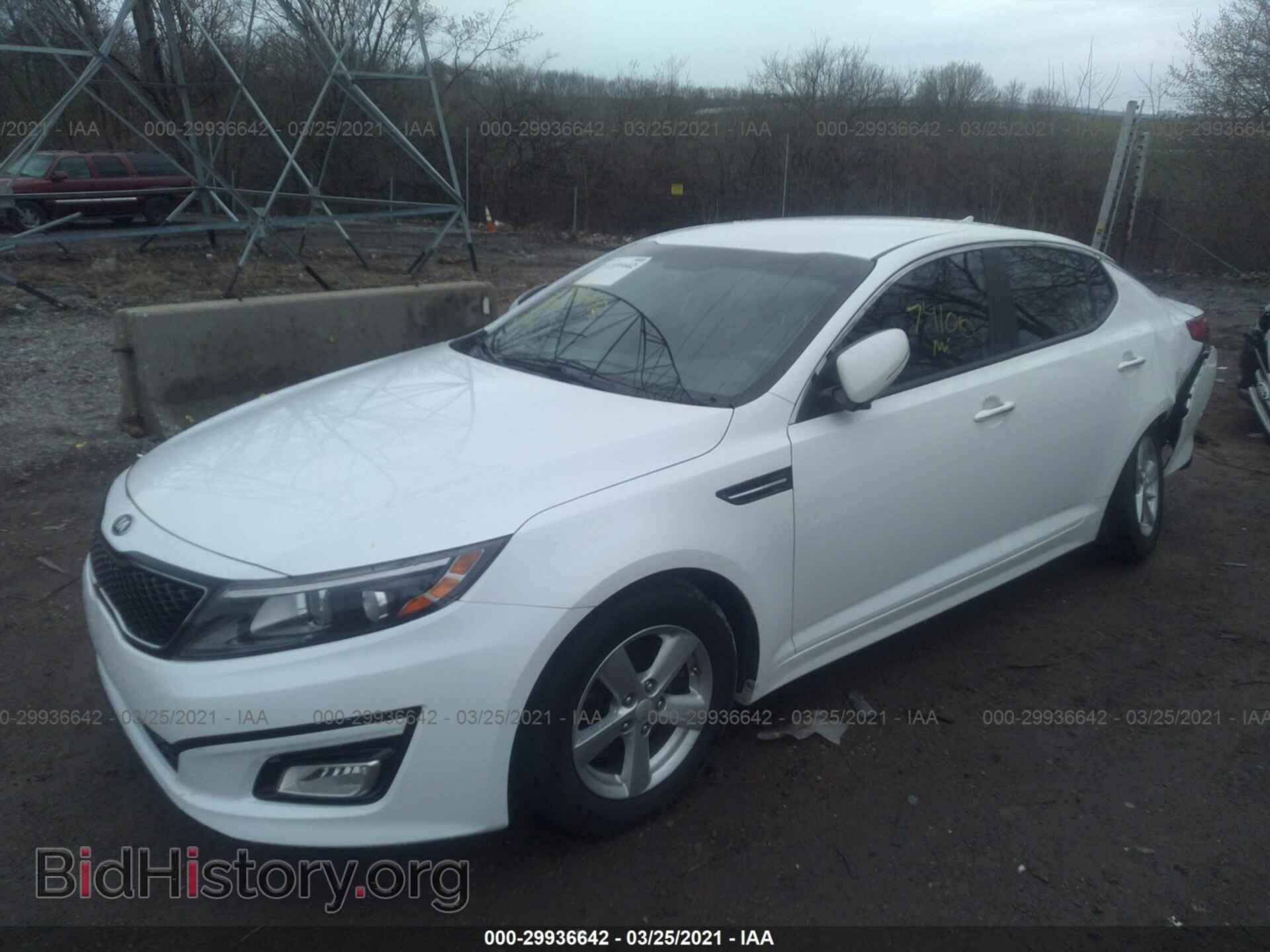 2015 KIA OPTIMA - VIN: KNAGM4A74F5592291 - Фото 2