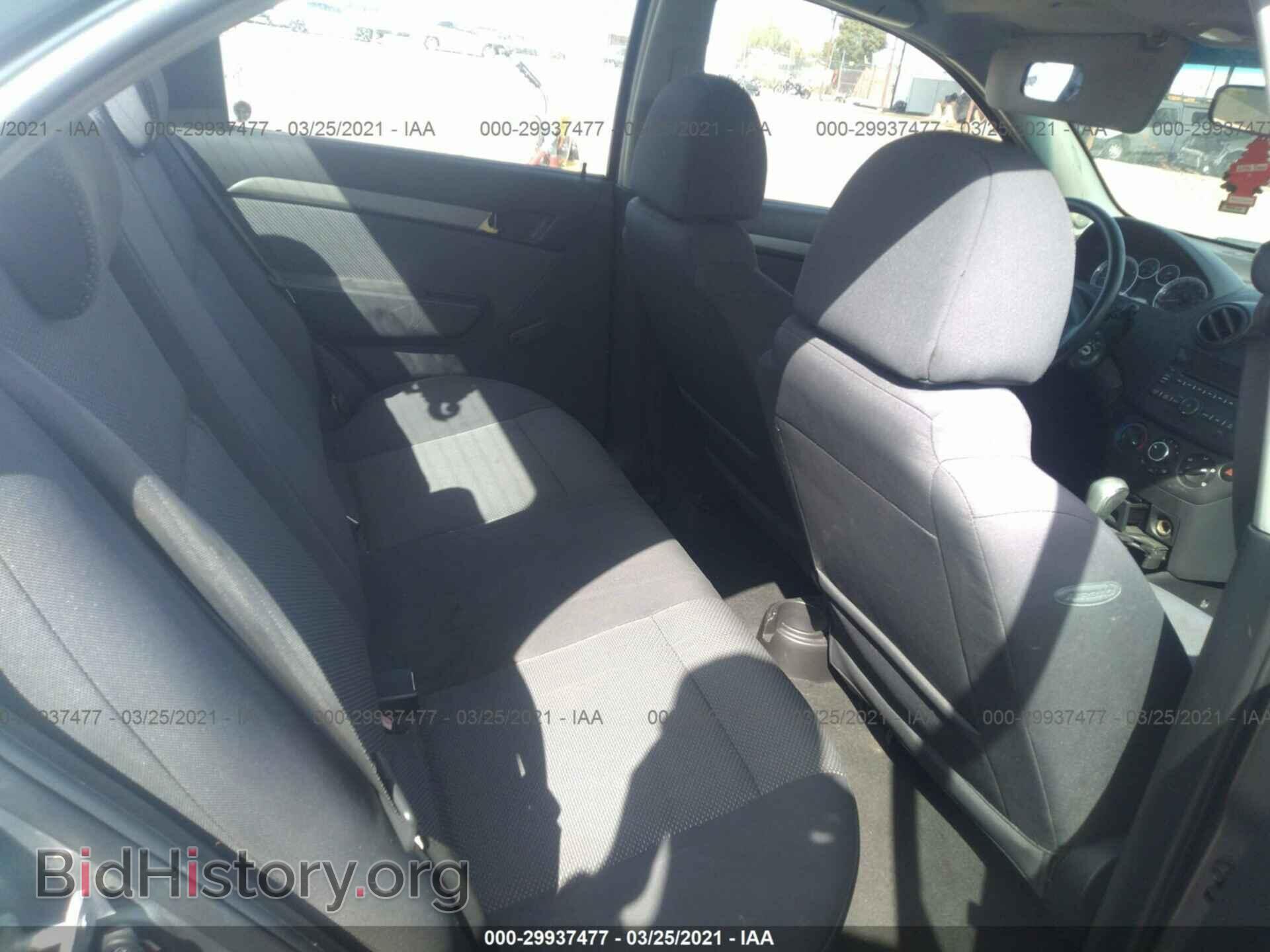 2009 CHEVROLET AVEO - VIN: KL1TD56E29B311536 - Фото 8