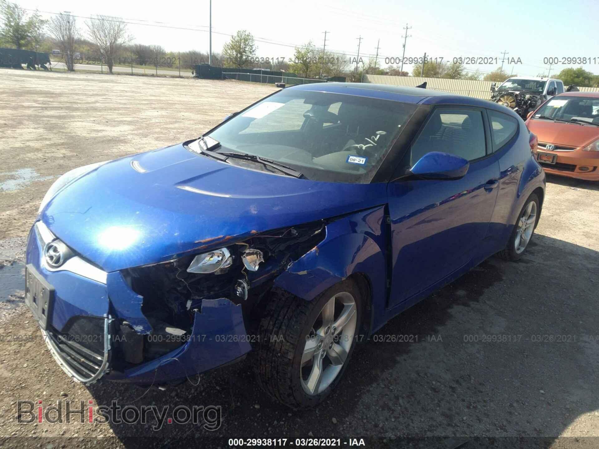 2014 HYUNDAI VELOSTER - VIN: KMHTC6ADXEU211663 - Фото 2