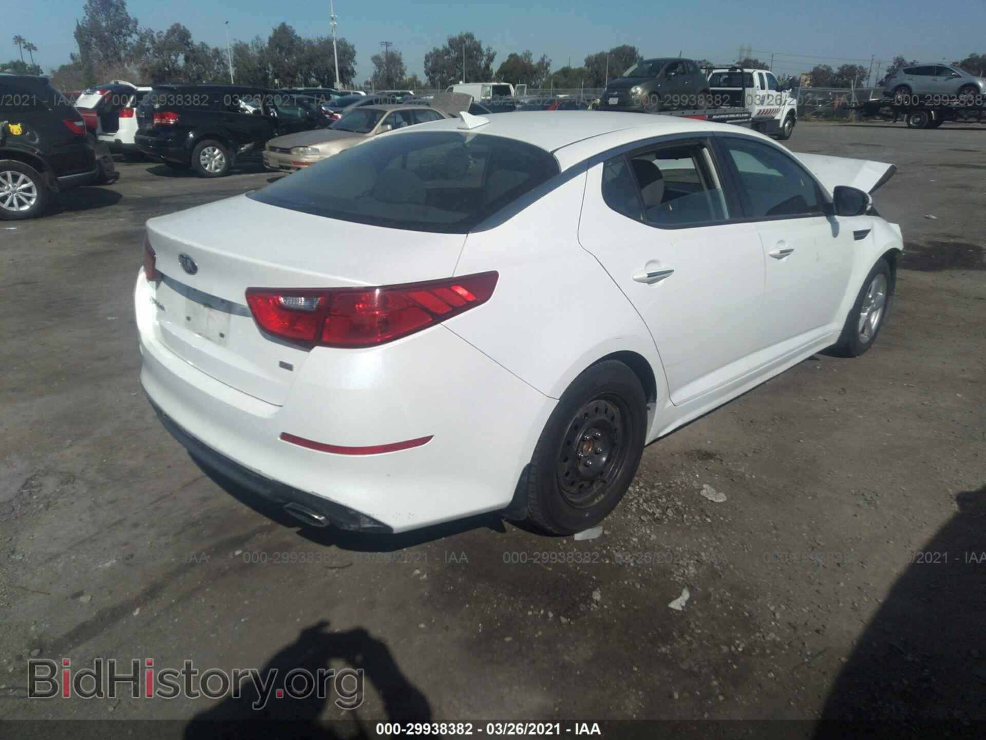 2015 KIA OPTIMA - VIN: KNAGM4A7XF5633913 - Photo 4