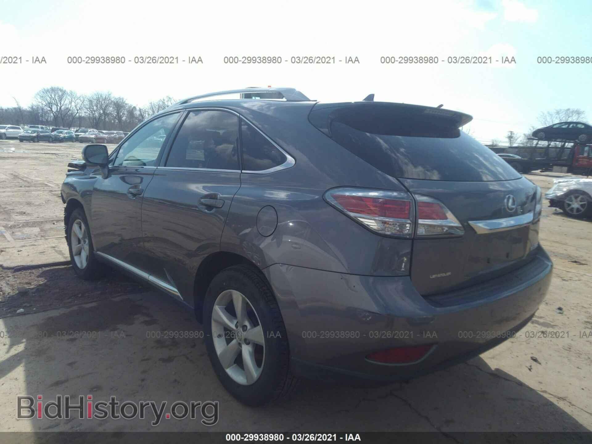 2013 LEXUS RX 350 - VIN: 2T2BK1BA1DC195760 - Фото 3