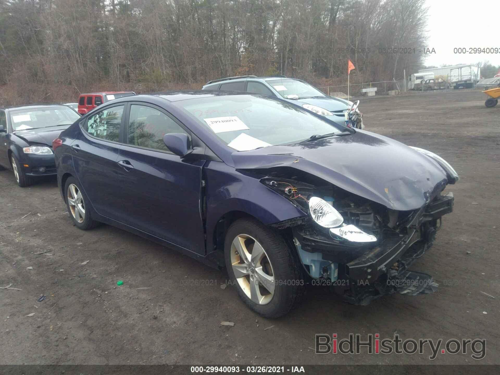 Photo 5NPDH4AE8DH306321 - HYUNDAI ELANTRA 2013